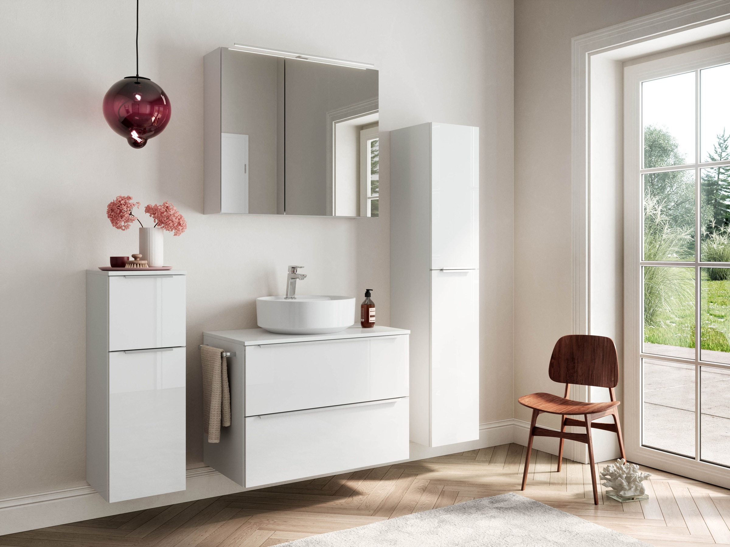 nobilia Badmöbel-Set "Alvene" vormontiert, mit Soft-Close, 2 Stk. tlg. günstig online kaufen