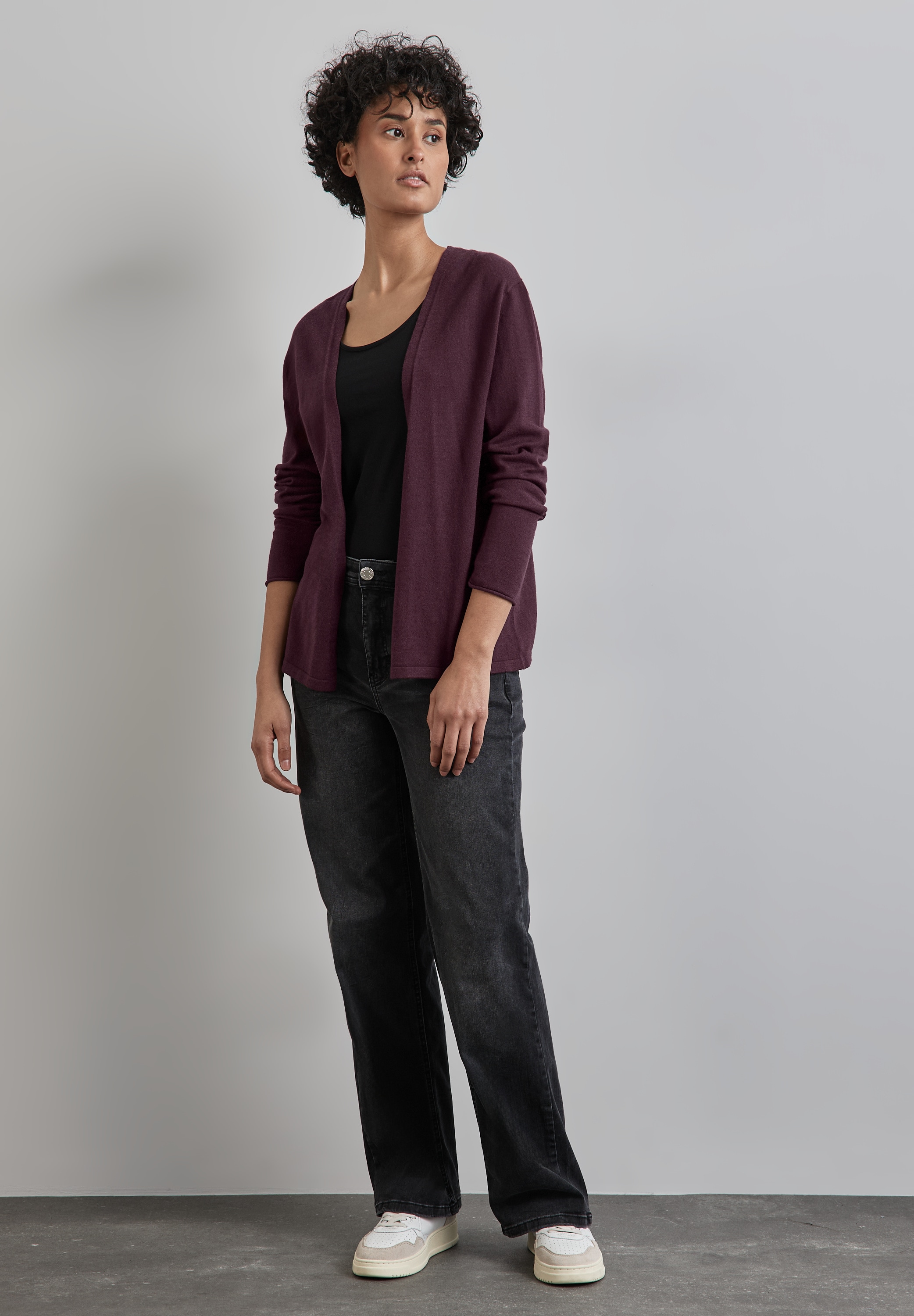 STREET ONE Strickjacke, aus Feinstrick