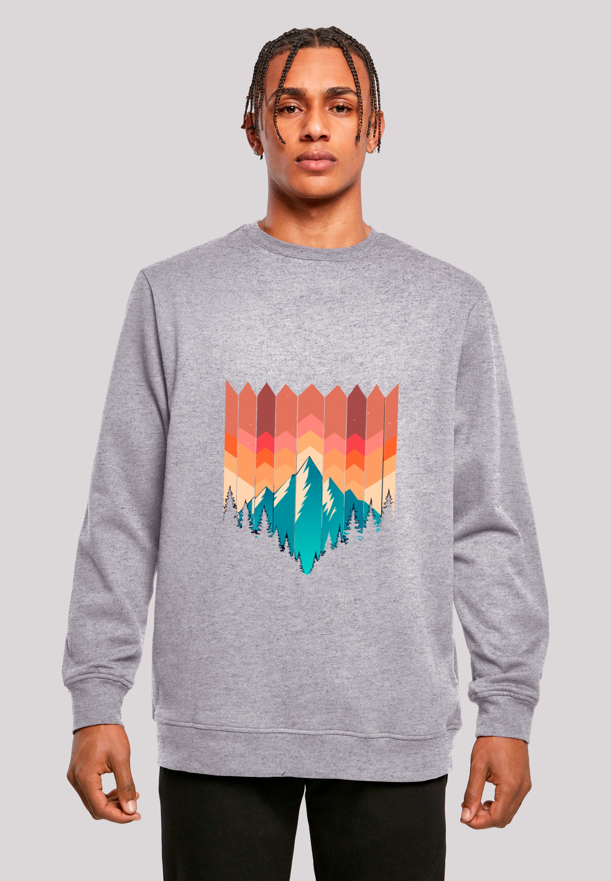 F4NT4STIC Sweatshirt "Berg Sonnenuntergang Geometrisch", Premium Qualität günstig online kaufen