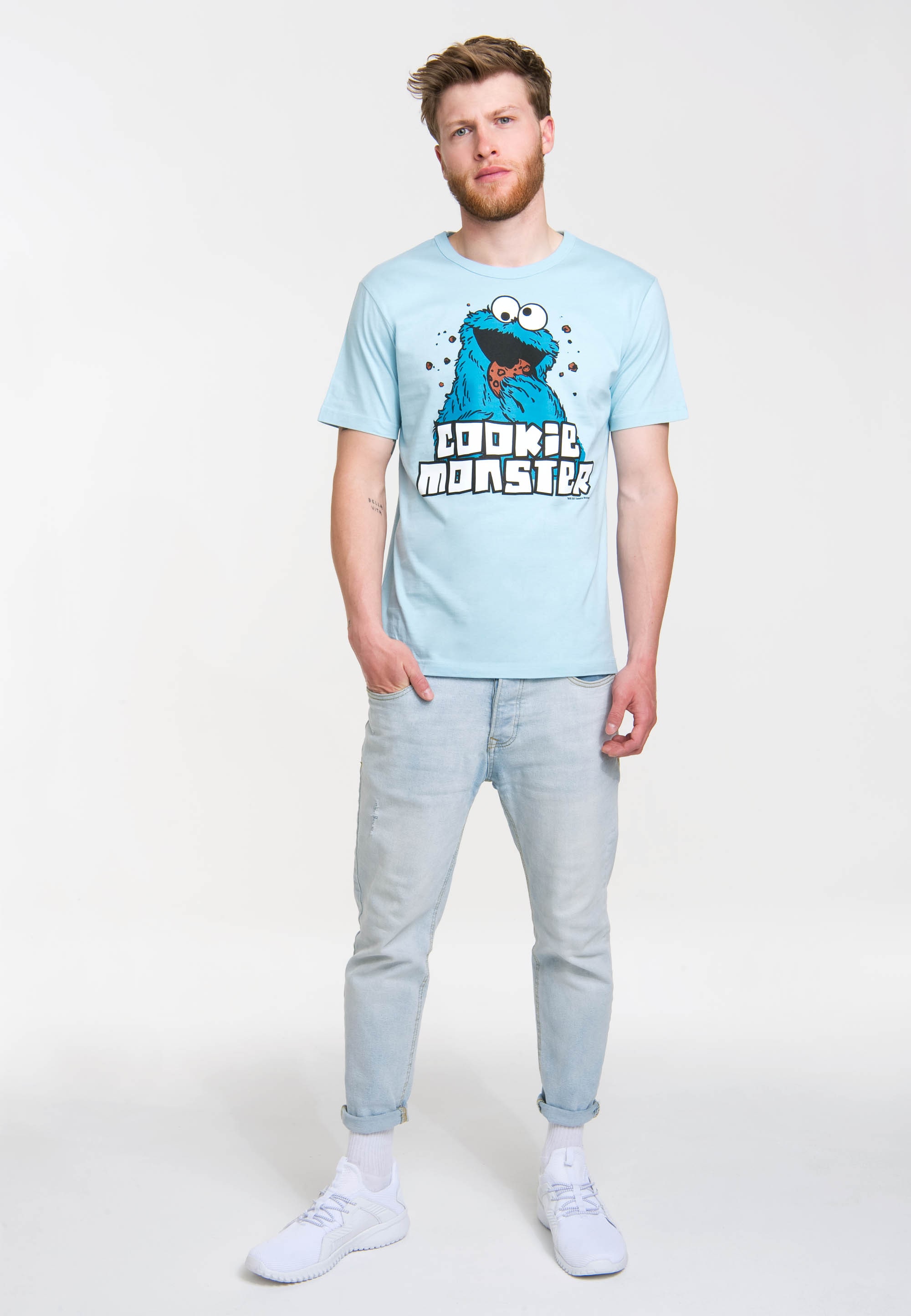 LOGOSHIRT T-Shirt »Sesamstrasse - Krümelmonster«, | Print mit für ▷ BAUR coolem
