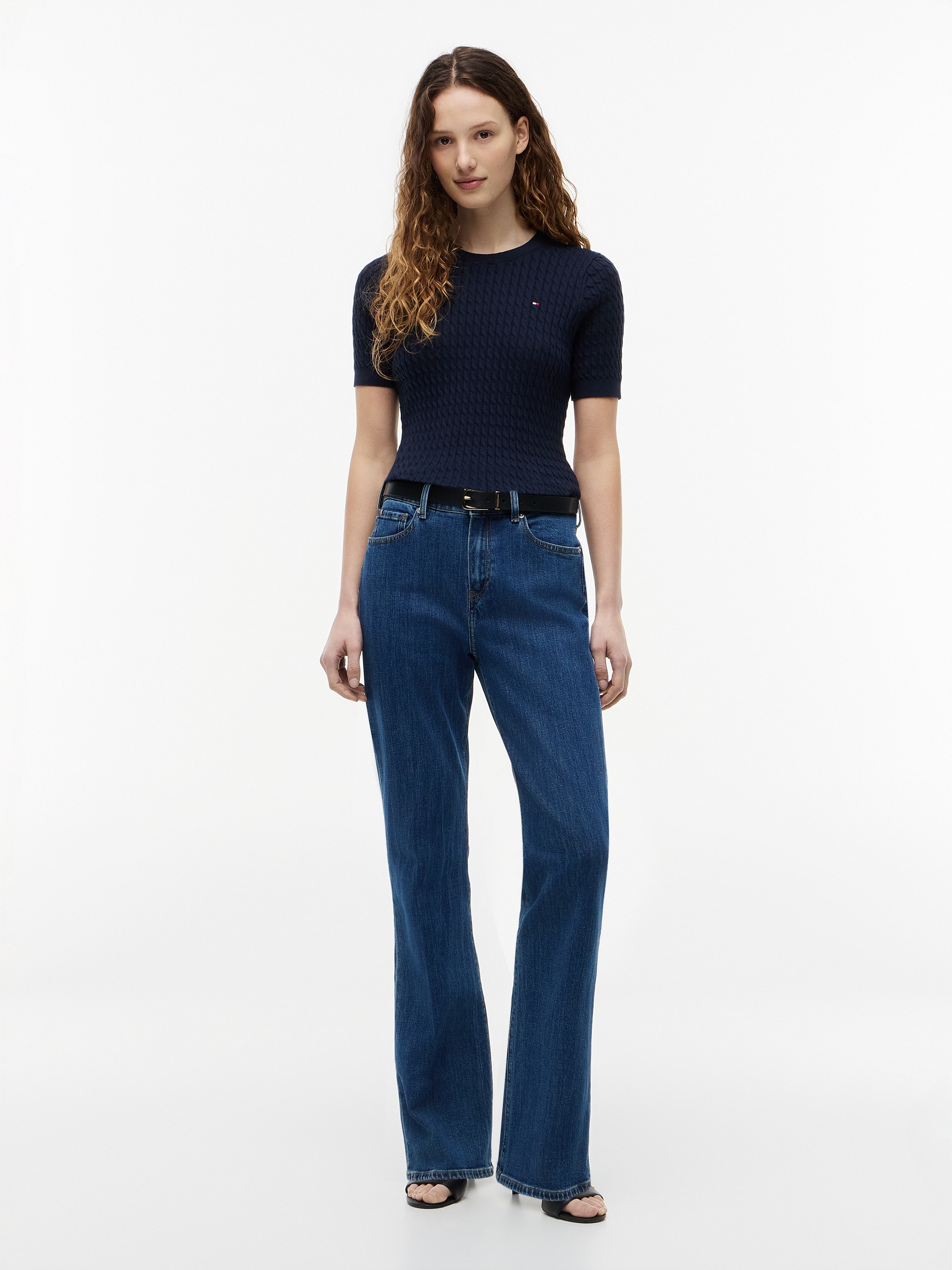 Tommy Hilfiger Bootcut-Jeans »BOOTCUT RIAN RW« Baumwollmischung, Stretch, ausgestellte Beinform