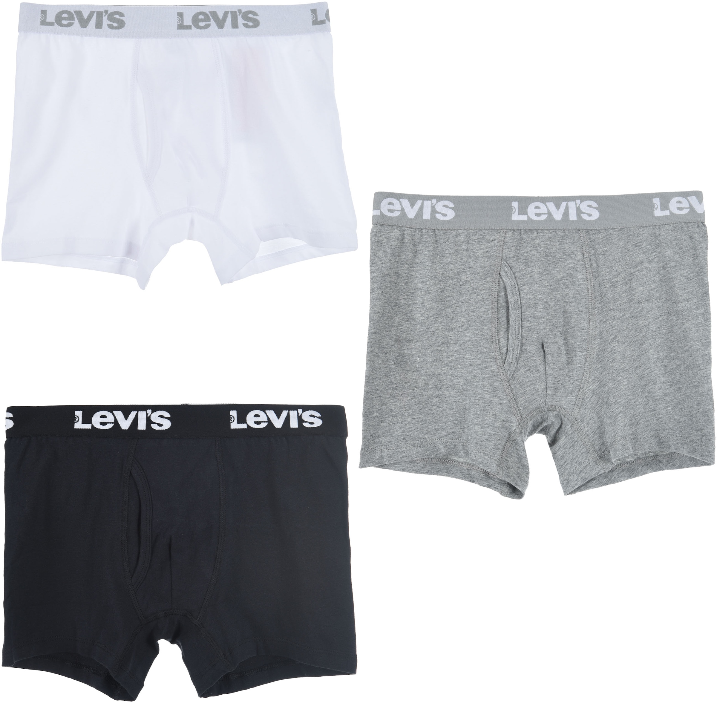 Levis 3-pack boxer til ungdom, White