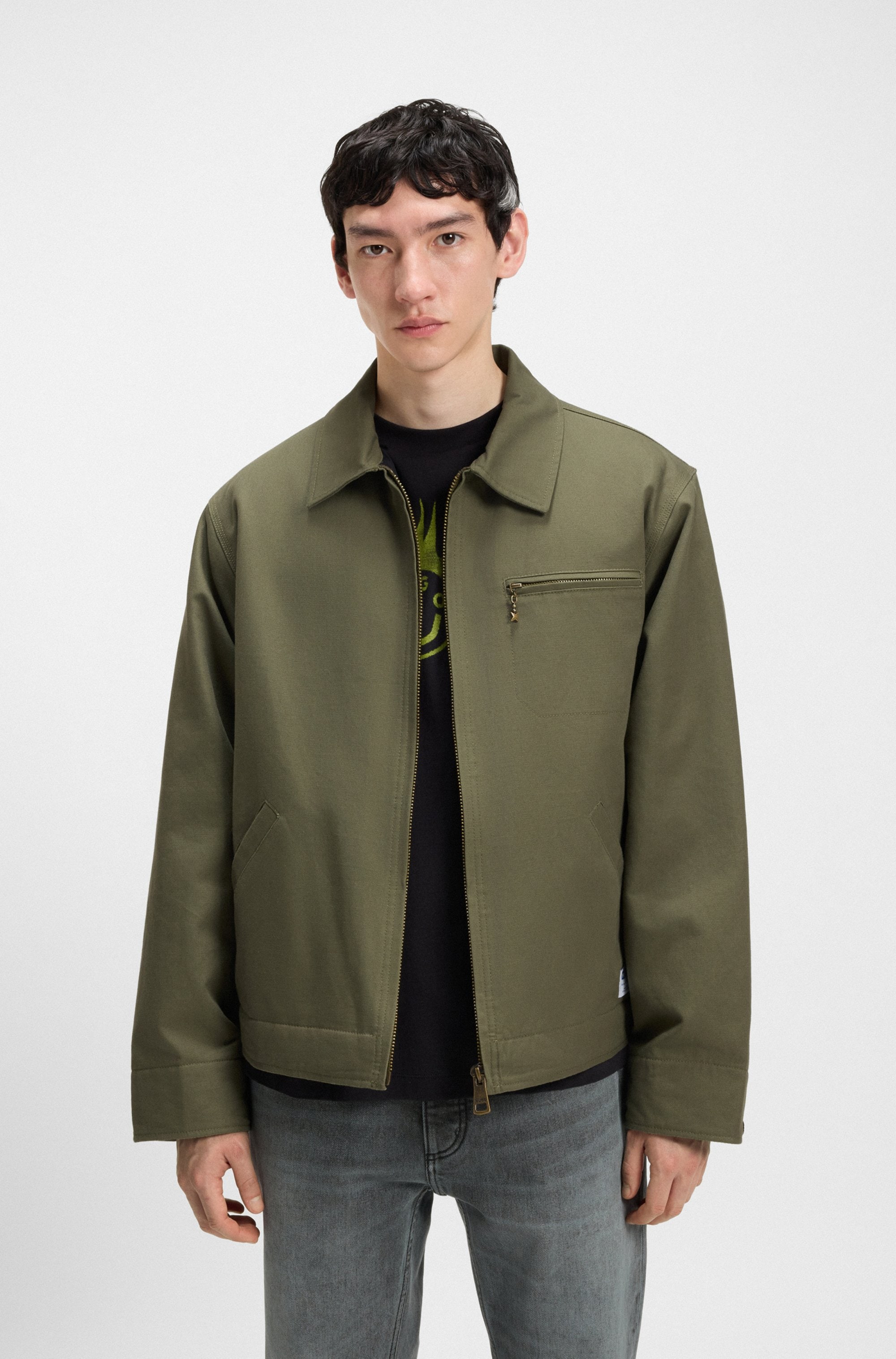 HUGO Blue Canvasjacke "Blake", leicht wattiert, regular fit günstig online kaufen