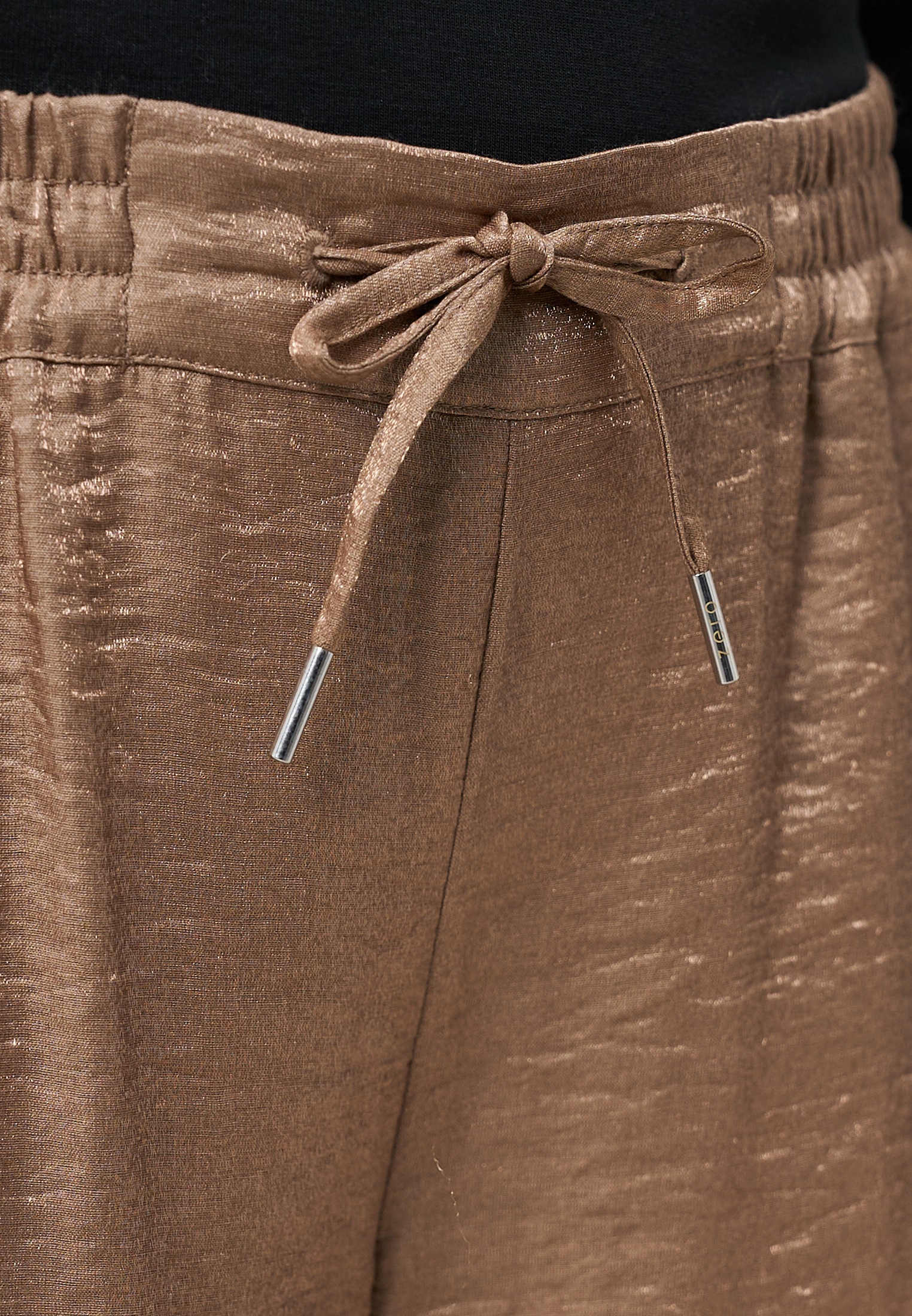 Zero Stoffhose »Damen mit Knittereffekt 30 Inch«  Bindedetail