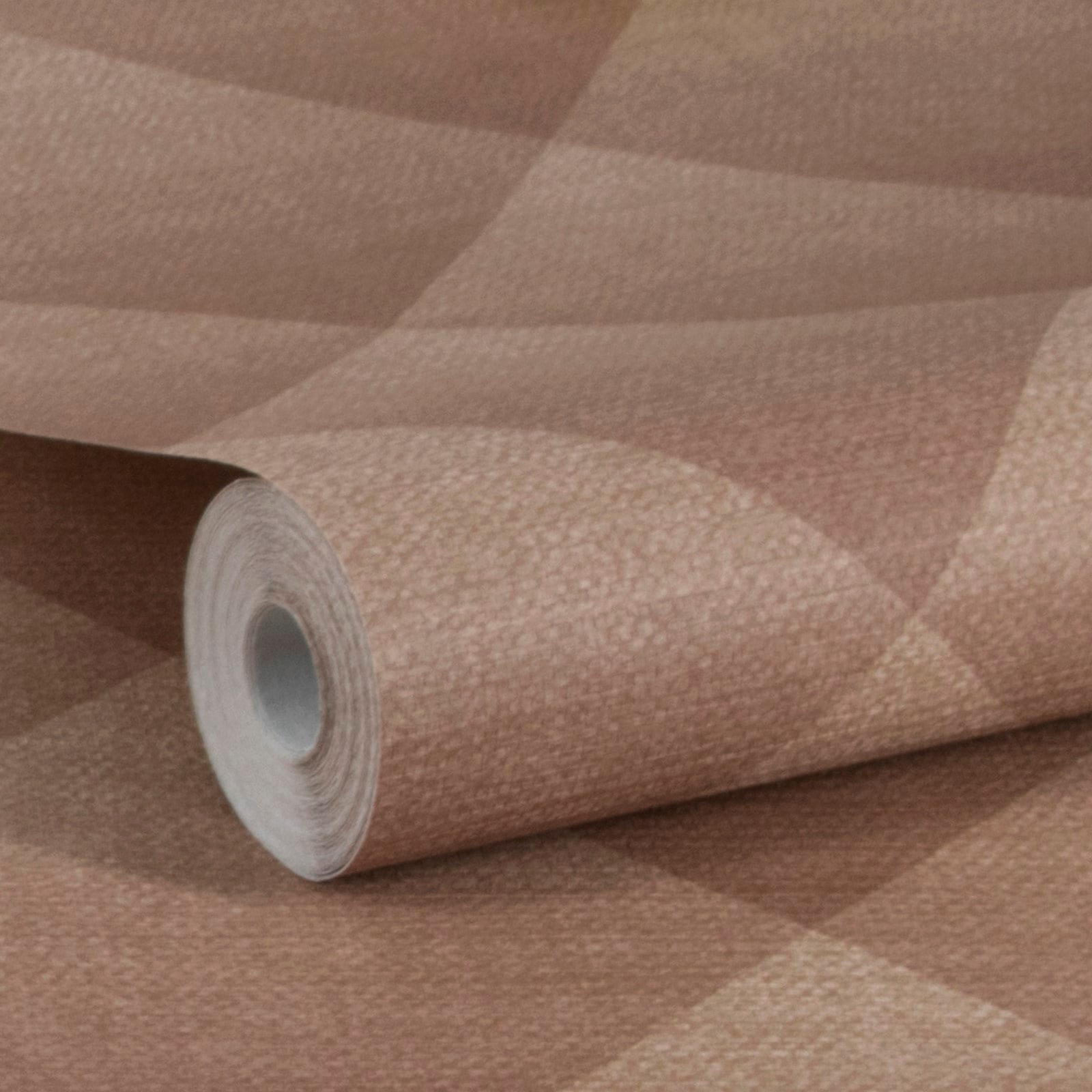 WOW Vliestapete »Geo Textur terra rose«, FSC® zertifiziert, mit lebhaftem Druck, 10 Meter Länge