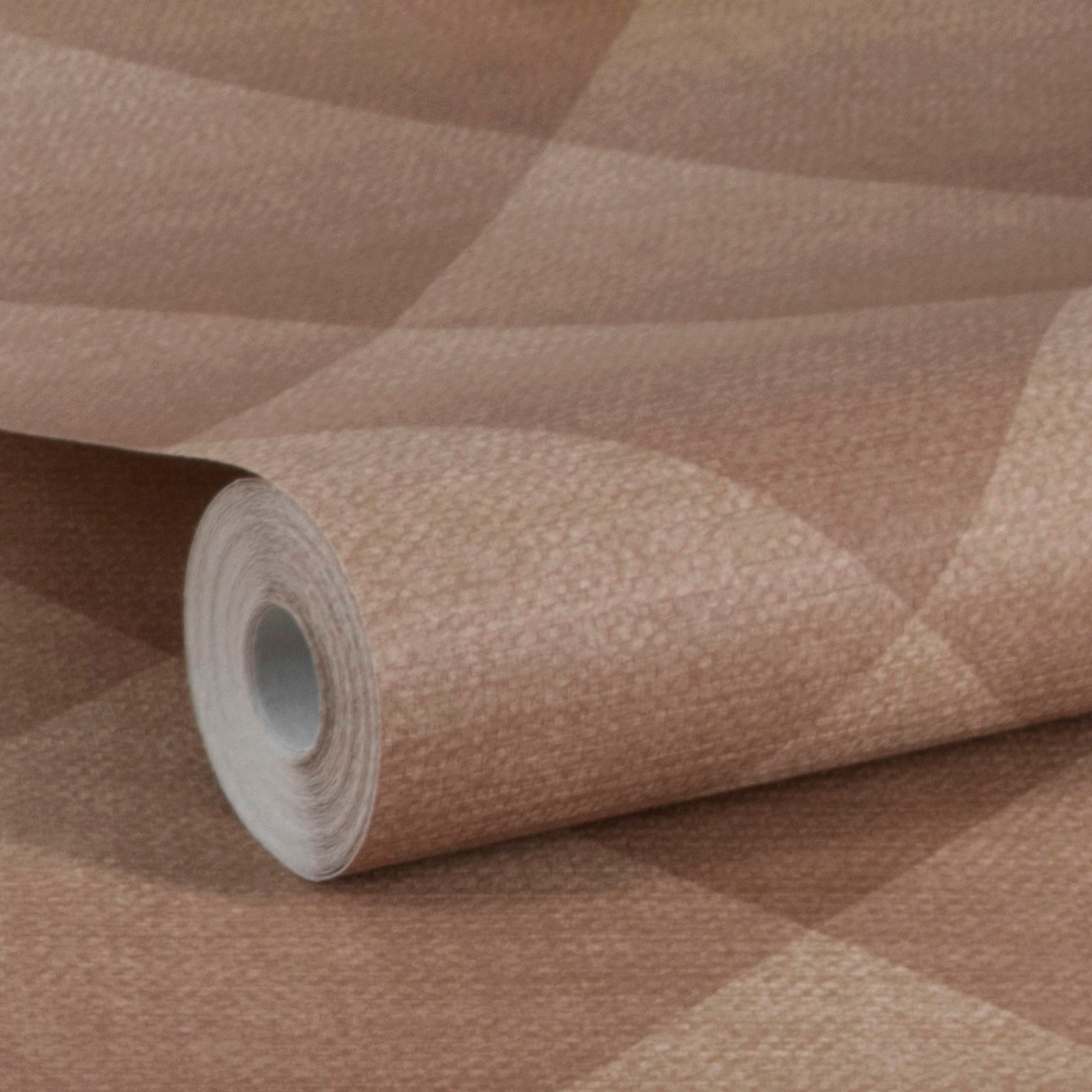 Thumbnail - WOW Vliestapete "Geo Textur terra rose" FSC zertifiziert, mit lebhaftem Druck, 10 Meter Länge