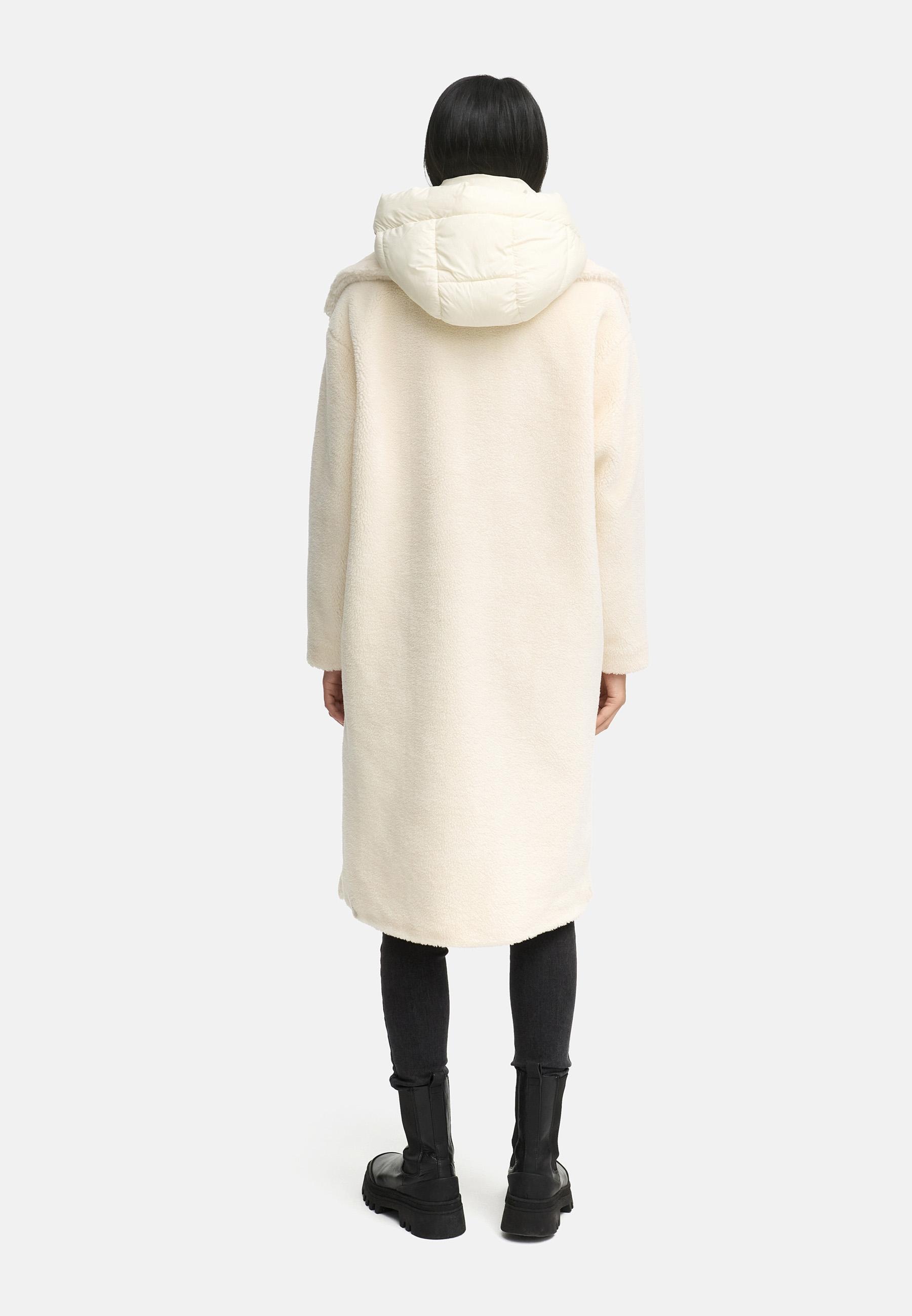Navahoo Wintermantel »Teddyzauber 14«, Plüschmantel aus Teddyfleece mit abnehbmarem Krageneinsatz