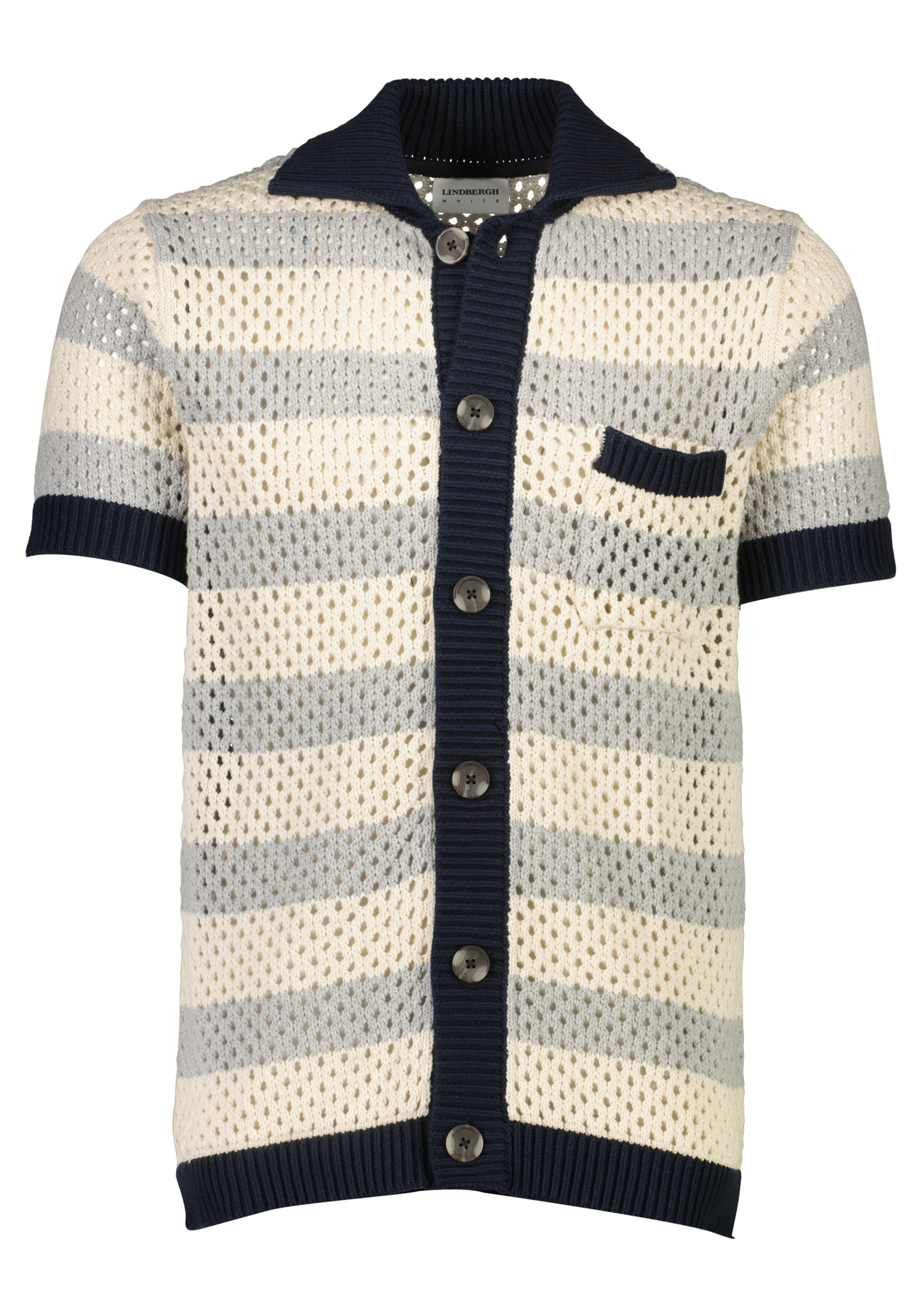 LINDBERGH Cardigan "Cardigan (Kurzarm) Relaxed Fit"