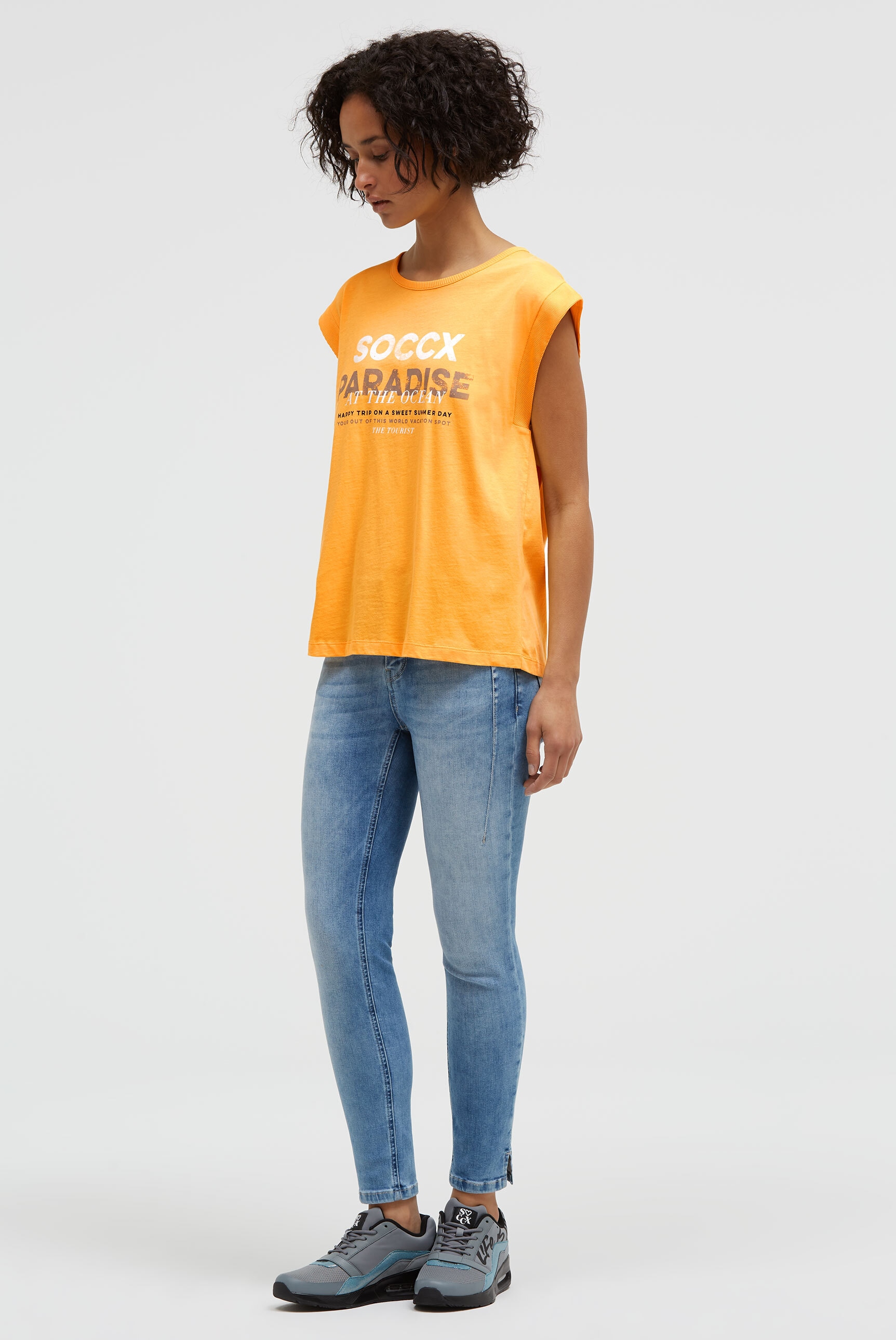 SOCCX Rundhalsshirt aus Baumwolle