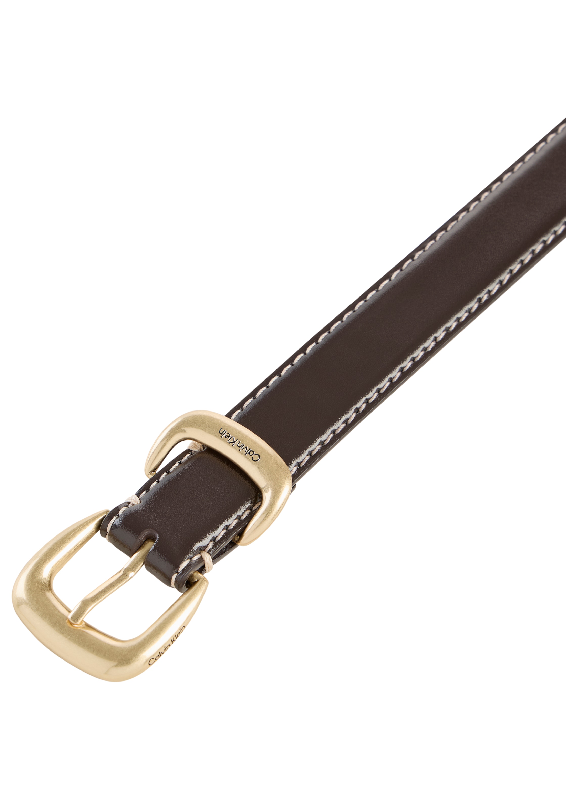 Calvin Klein Ledergürtel »2PIECE LOGO 25MM« Metallschließe, Größenverstellbar