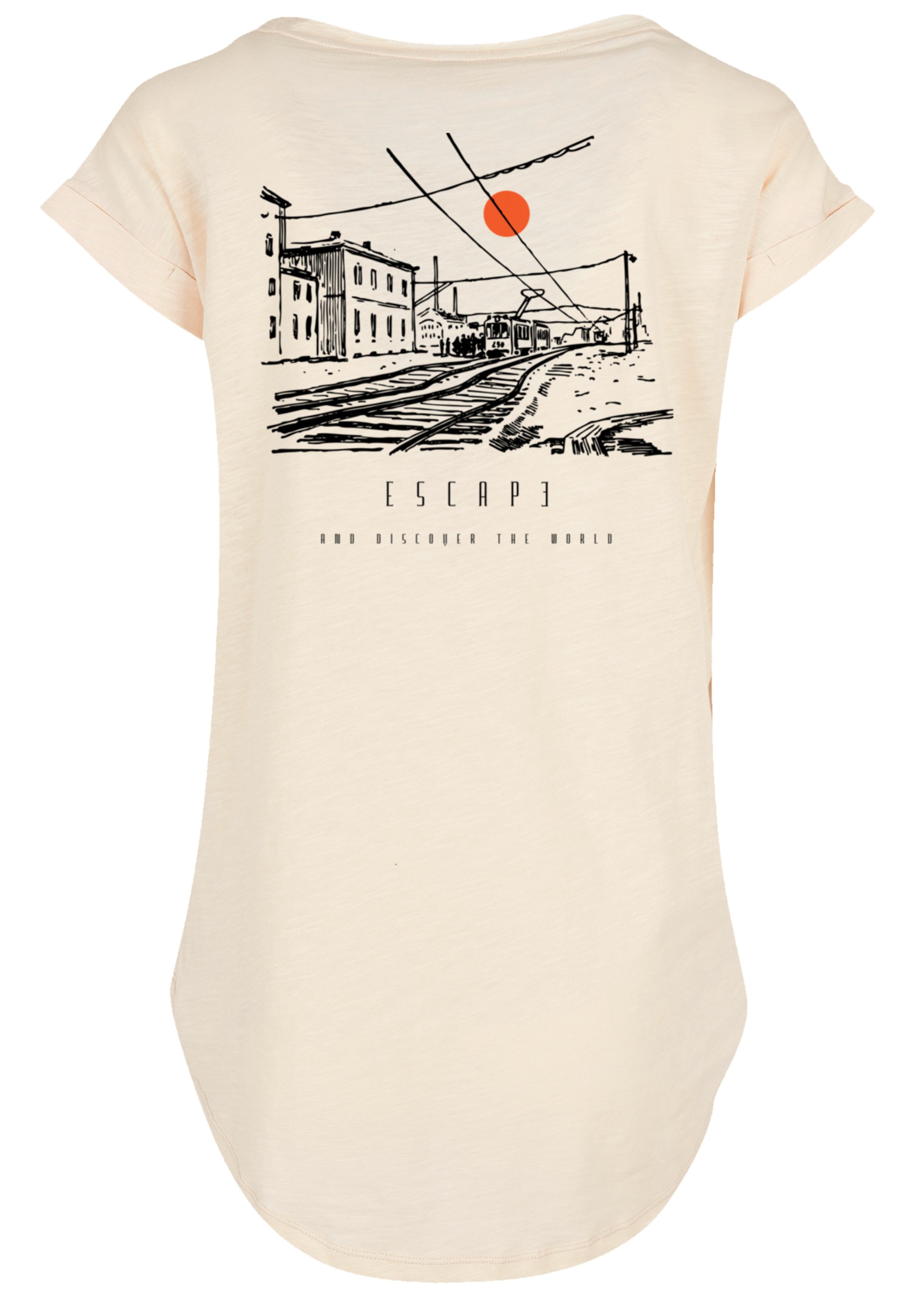 F4NT4STIC T-Shirt "Escape Discover the World Town Train Station", Premium Q günstig online kaufen