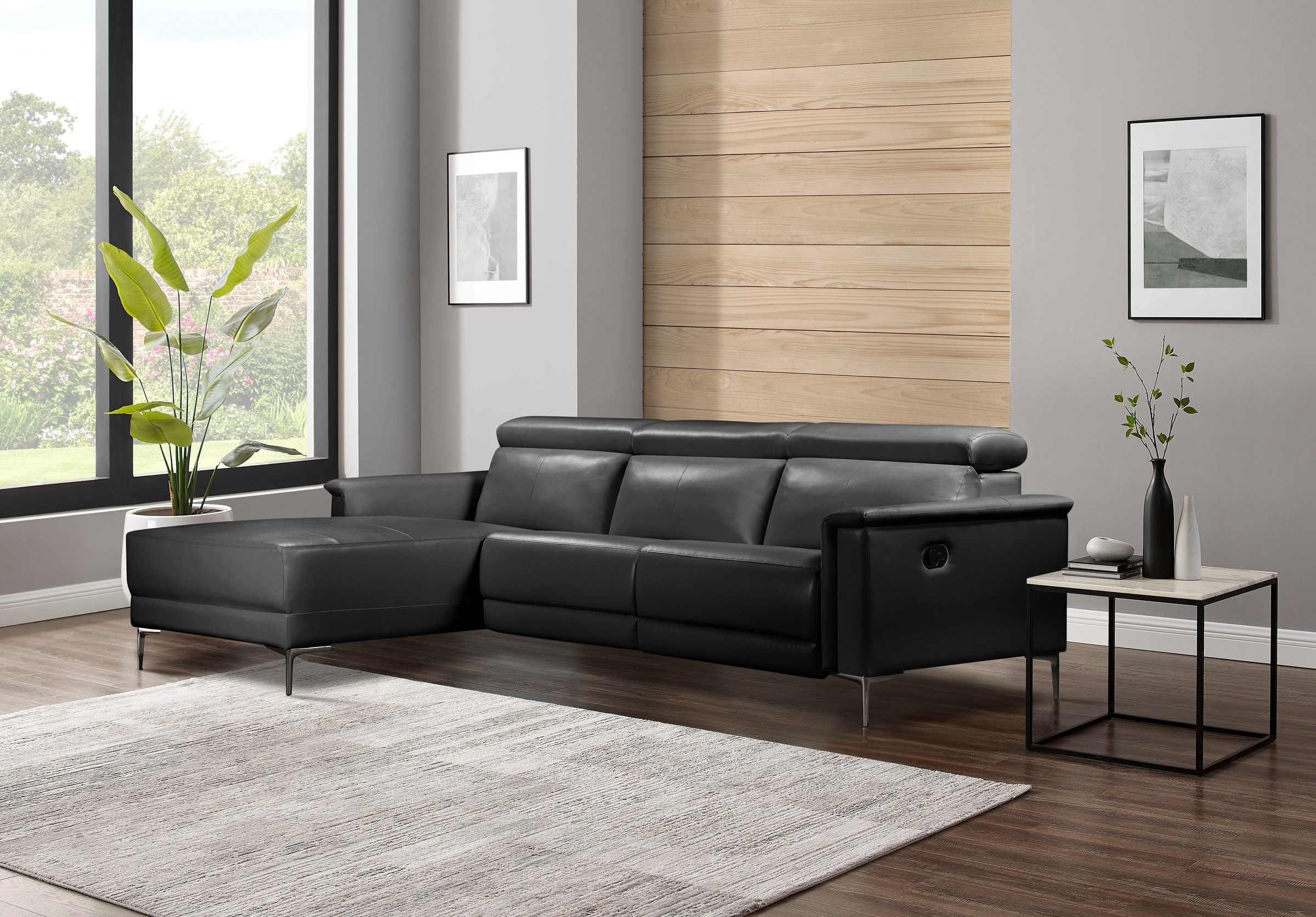 Places of Style Ecksofa Lund, mit man. o. elektr. Relaxfunktion und USB/ Kopfteilverstellung
