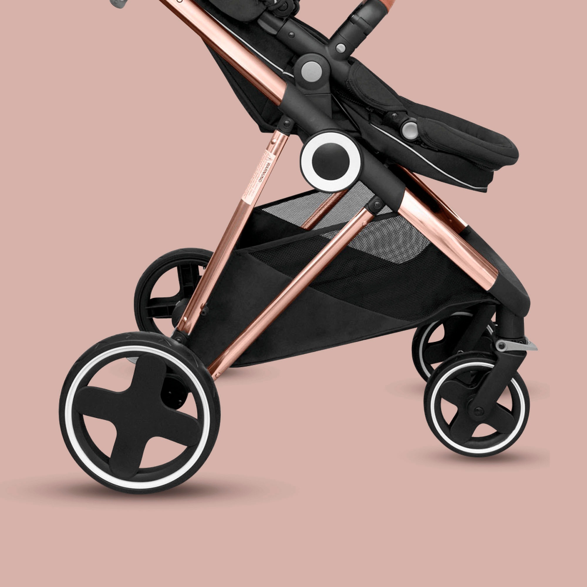 BabyGo Kombi-Kinderwagen »Halime 3in1« inklusive Babywanne, Babyschale, Regenhaube & Wickeltasche