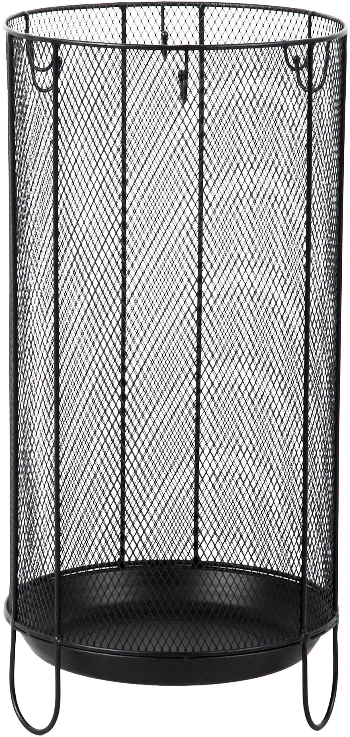 HAKU Schirmständer »Regenschirmständer, Schirmkorb« zylindrisch - aus Metall Schwarz - Ø/H 26/48 cm
