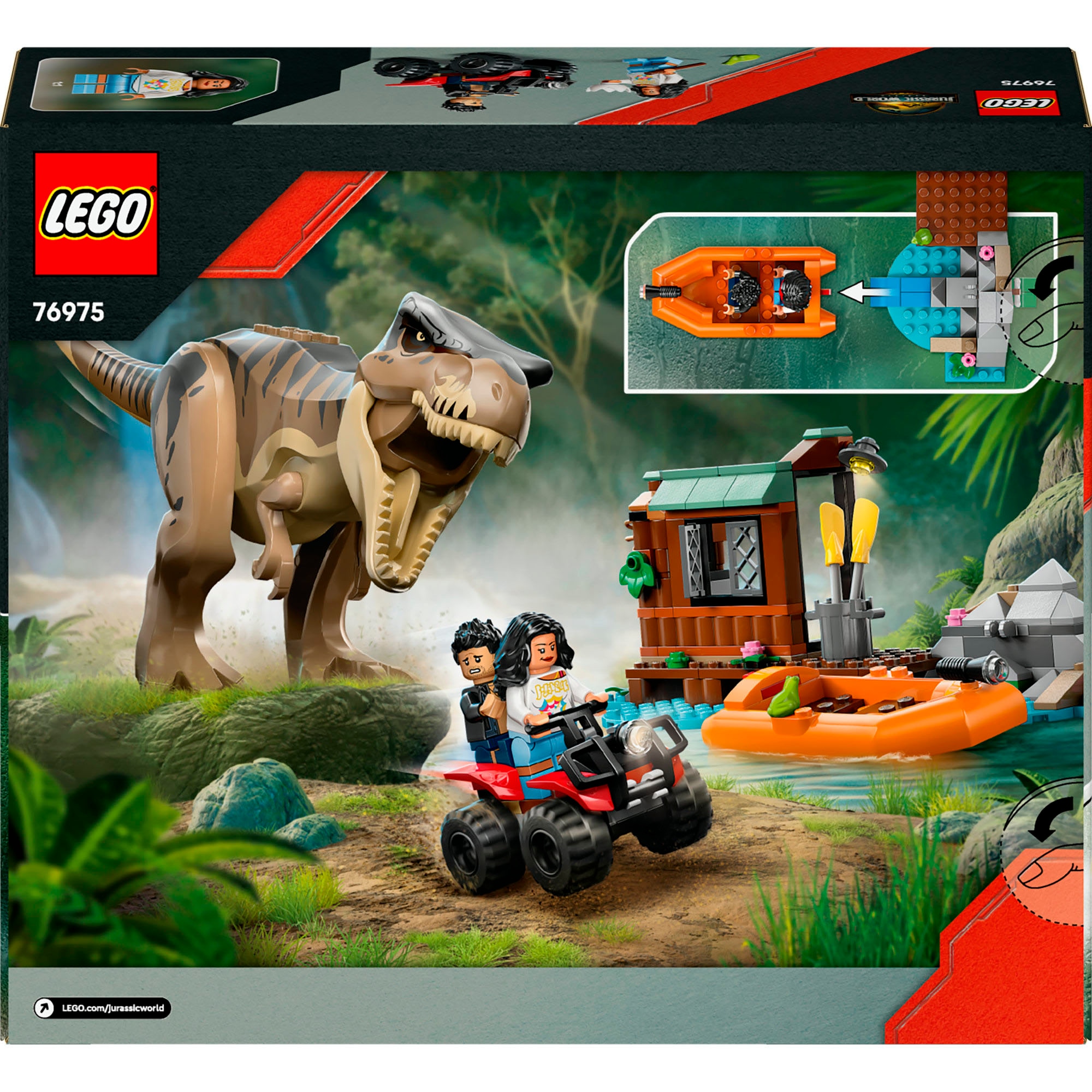LEGO® Konstruktionsspielsteine »Flucht vor dem T.Rex (76975), LEGO Jurassic World«, (199 St.), Made in Europe