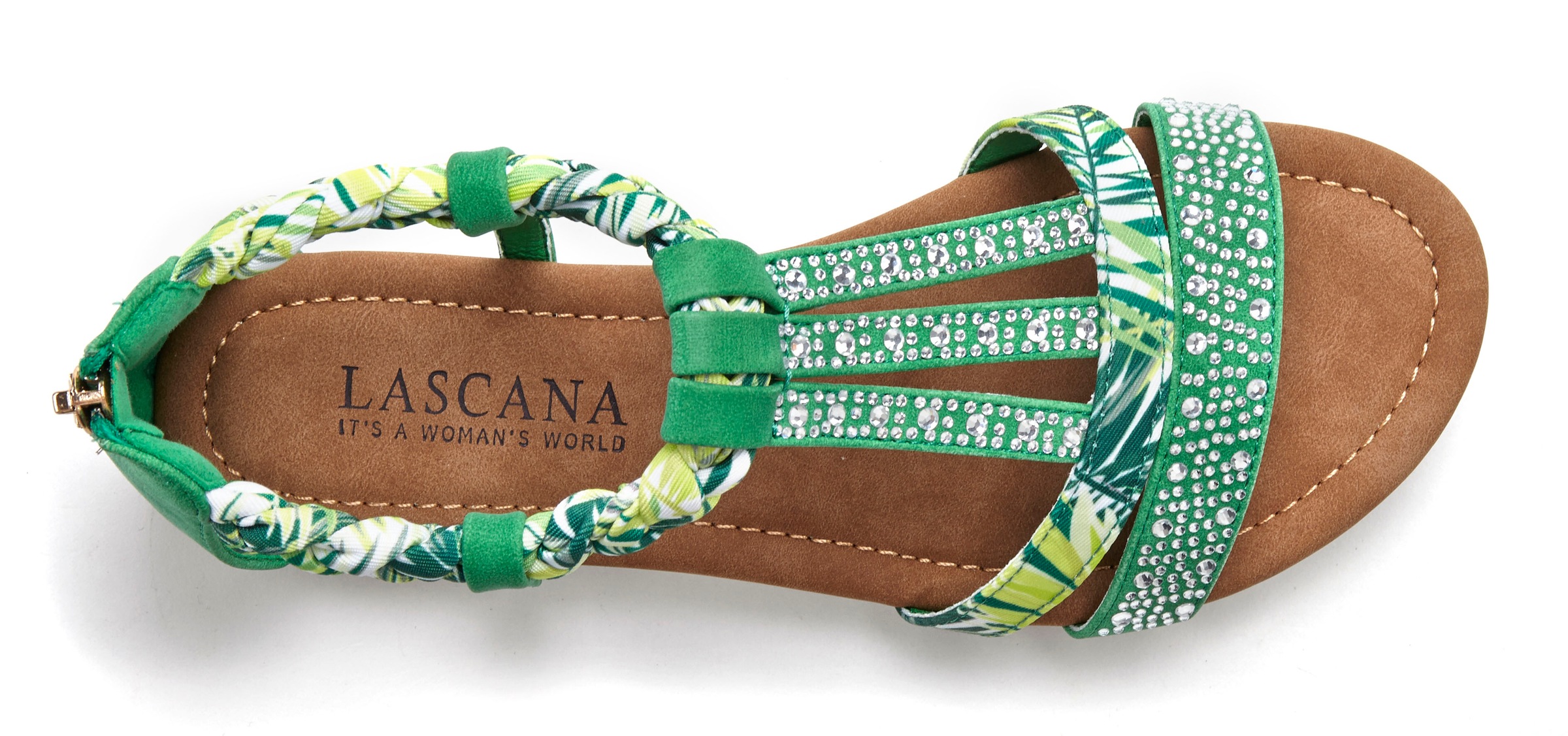 LASCANA Sandals Green Size 38 2