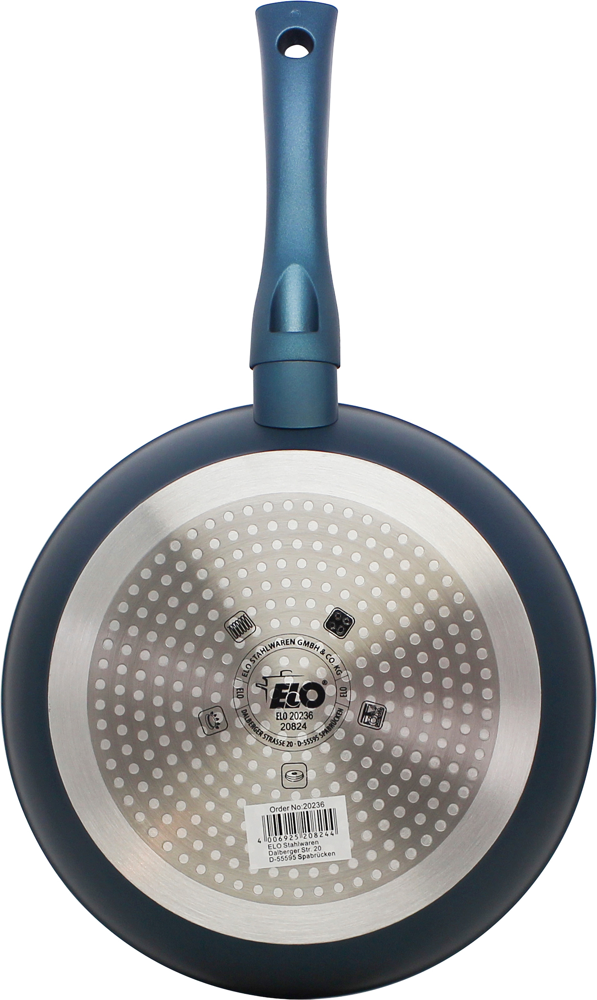 Elo Basic Bratpfanne »Colorio mit farbigem Protektor« Aluminium 1 tlg. türkis mit passendem Pfannenschoner