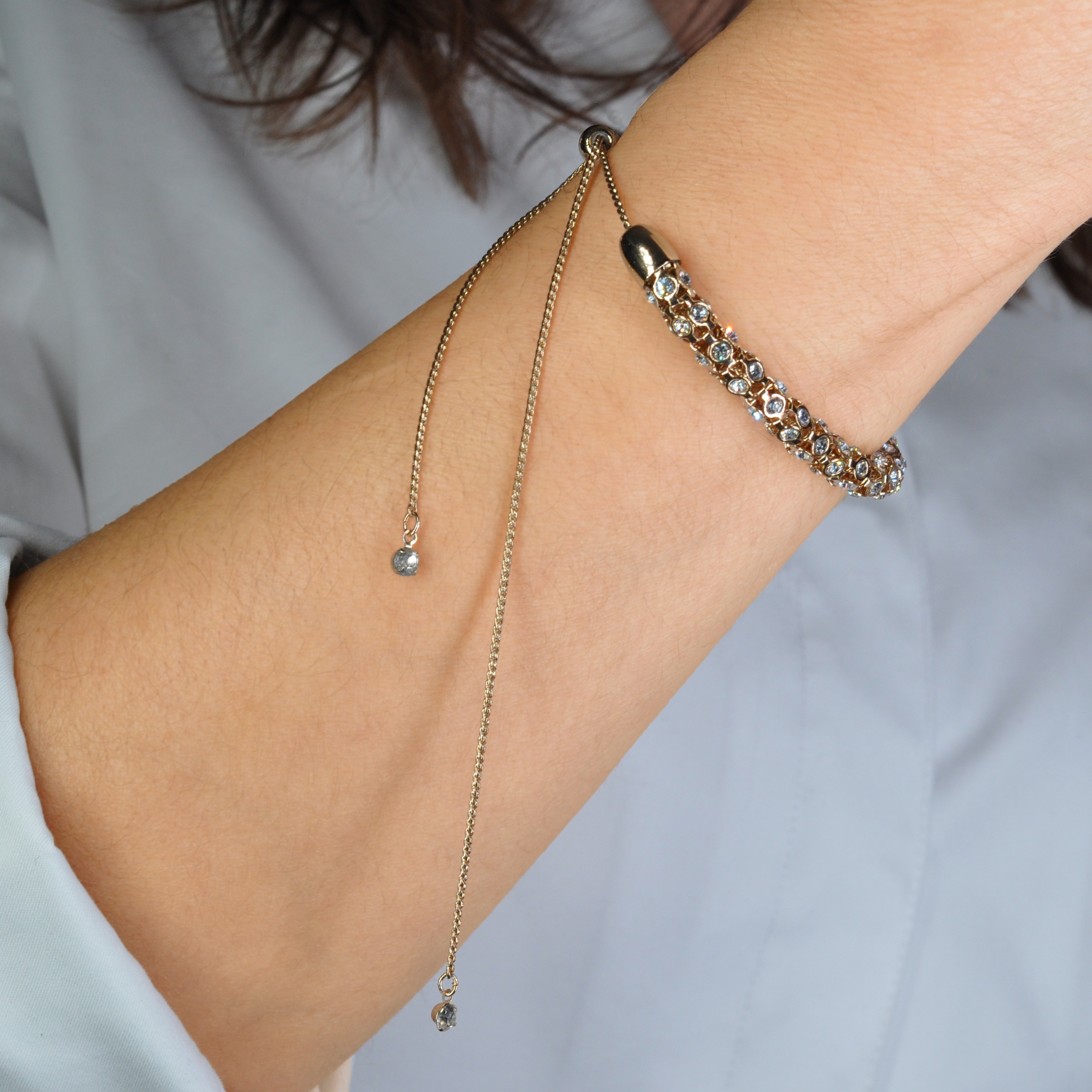 Firetti Armband »Schmuck Geschenk Sparkly Armkette« mit Glasstein