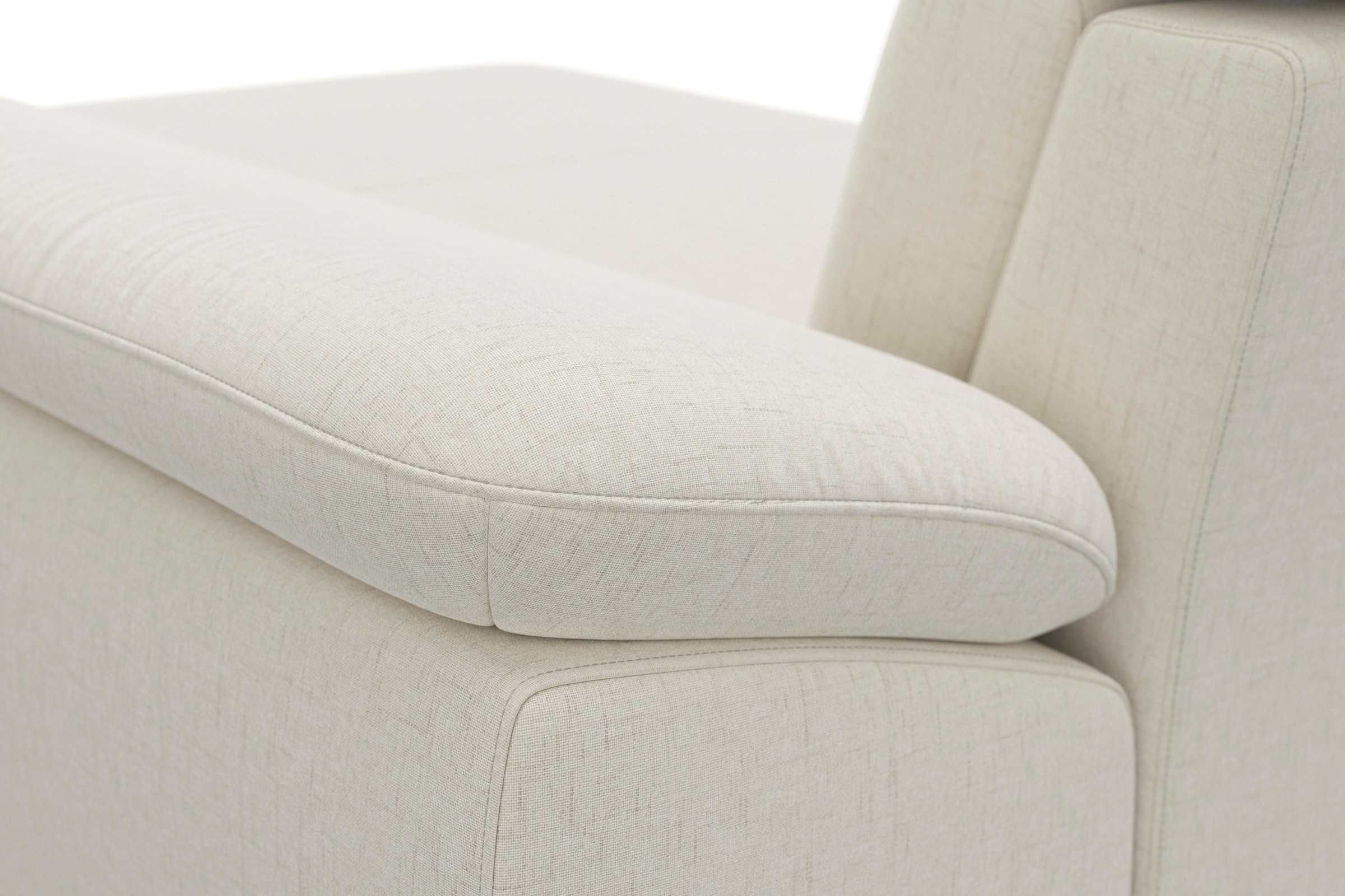 sit&more Wohnlandschaft »Cabrio U-Form, mit Sitztiefenverstellung, Arm- und Kopfteilverstellung«, 3 Nierenkissen, Federkern, optional Bettfunktion und Stauraum