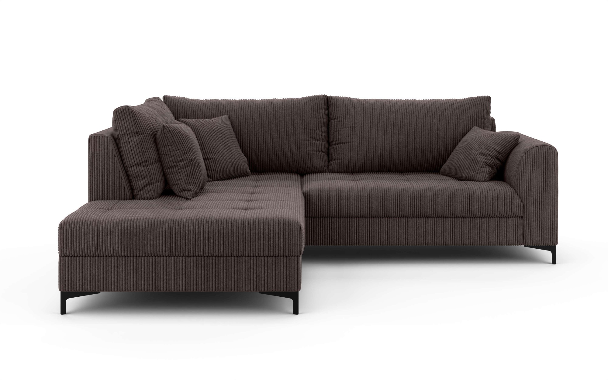 OTTO home Ecksofa »LEEVKE Design-Sofa mit Ottomane rechts/links bestellbar, Breite 232 cm« in vielen modernen Farben erhältlich, belastbar bis 480 kg