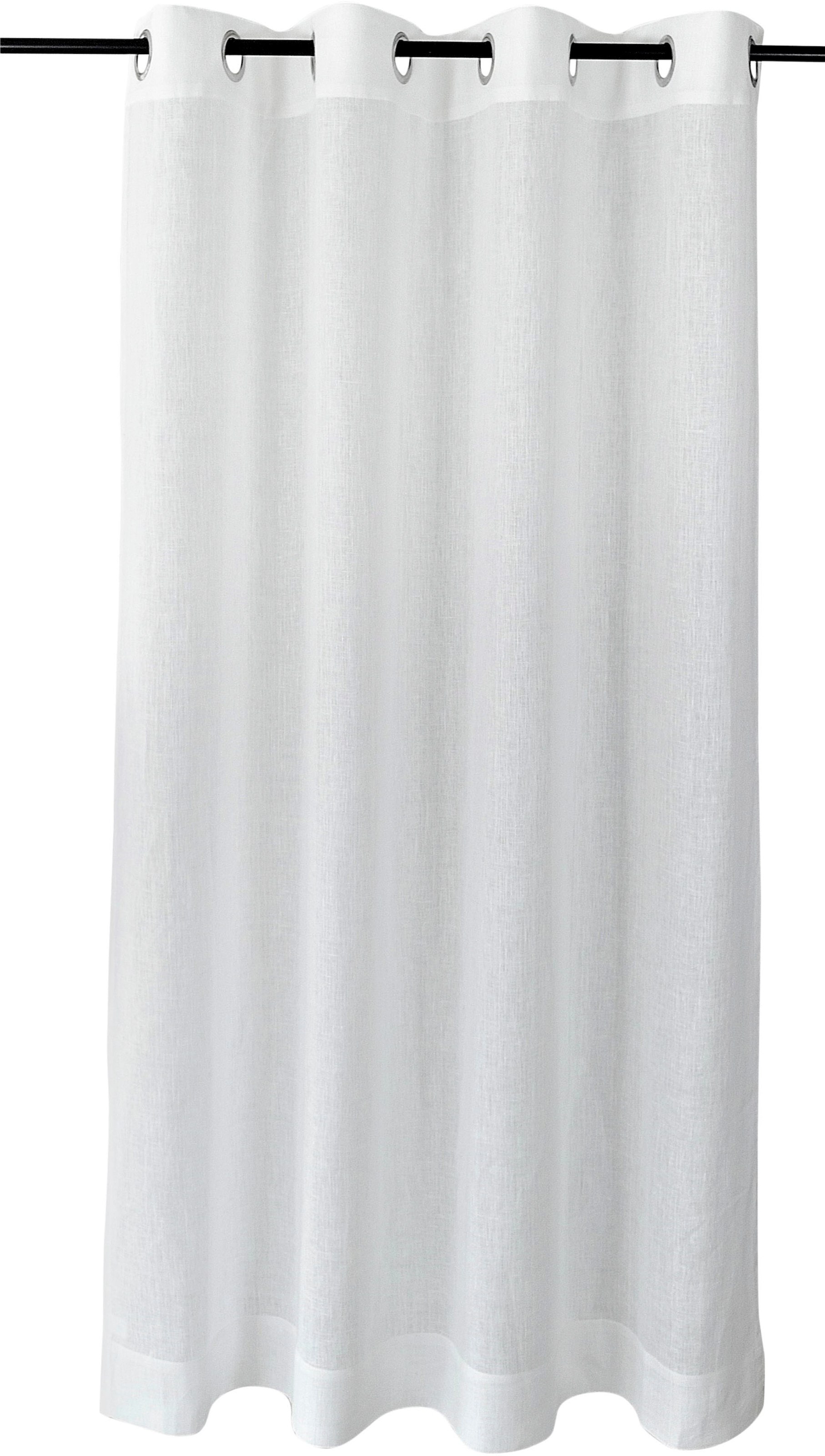 Kutti Vorhang »Metis Leinen«, (1 St.), blickdicht, natürliche Leinen-Gardine,  einfarbig, pflegeleicht, Basic | BAUR