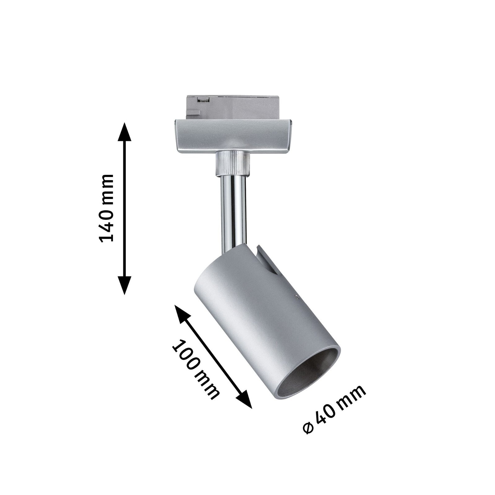 Paulmann Schienensystem-Leuchten »URail Schienenspot Pure I Einzelspot GU10 max. 10W«, dimmbar 230V