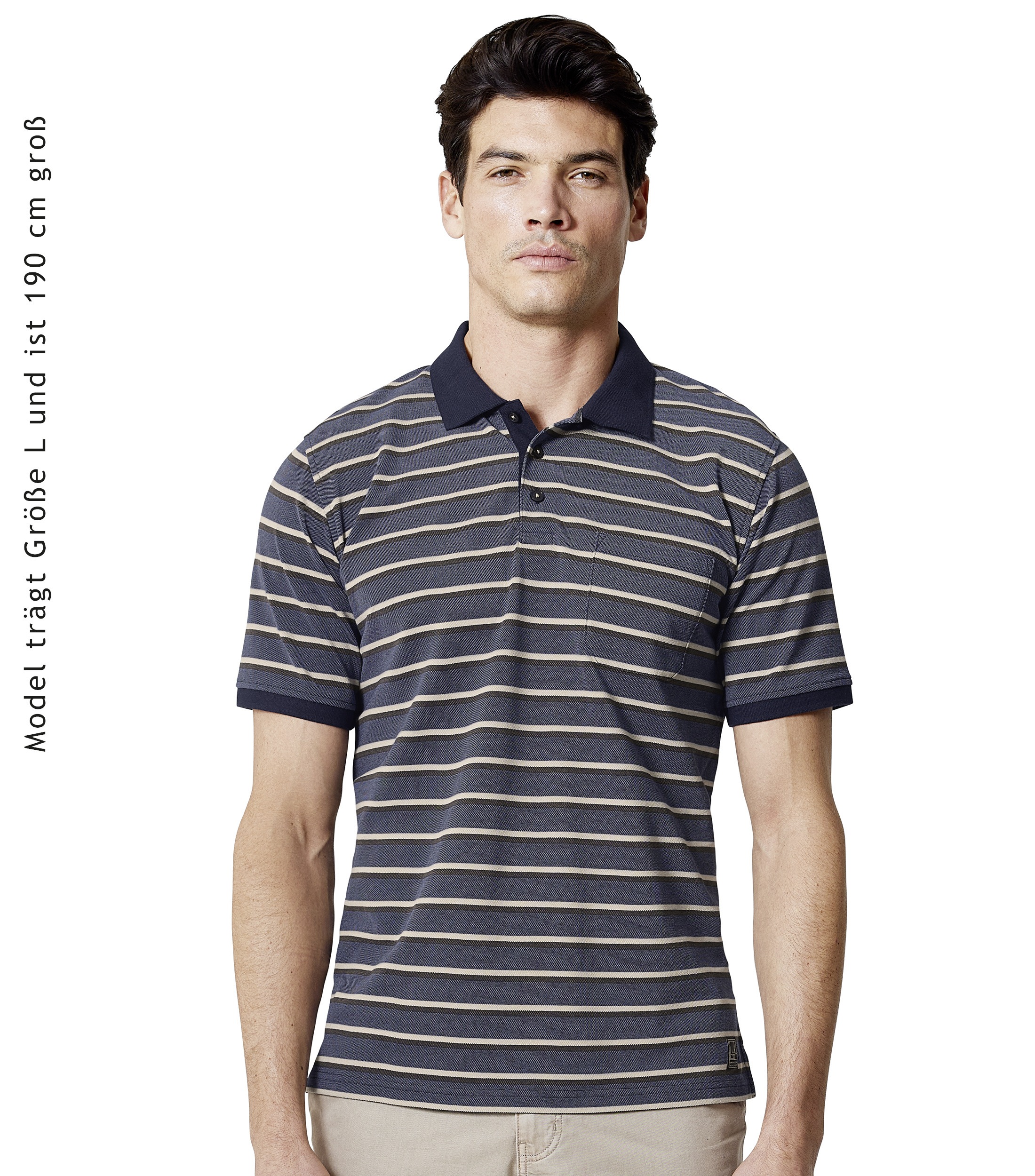 CASAMODA Poloshirt "CASAMODA Polo-Shirt gestreift"
