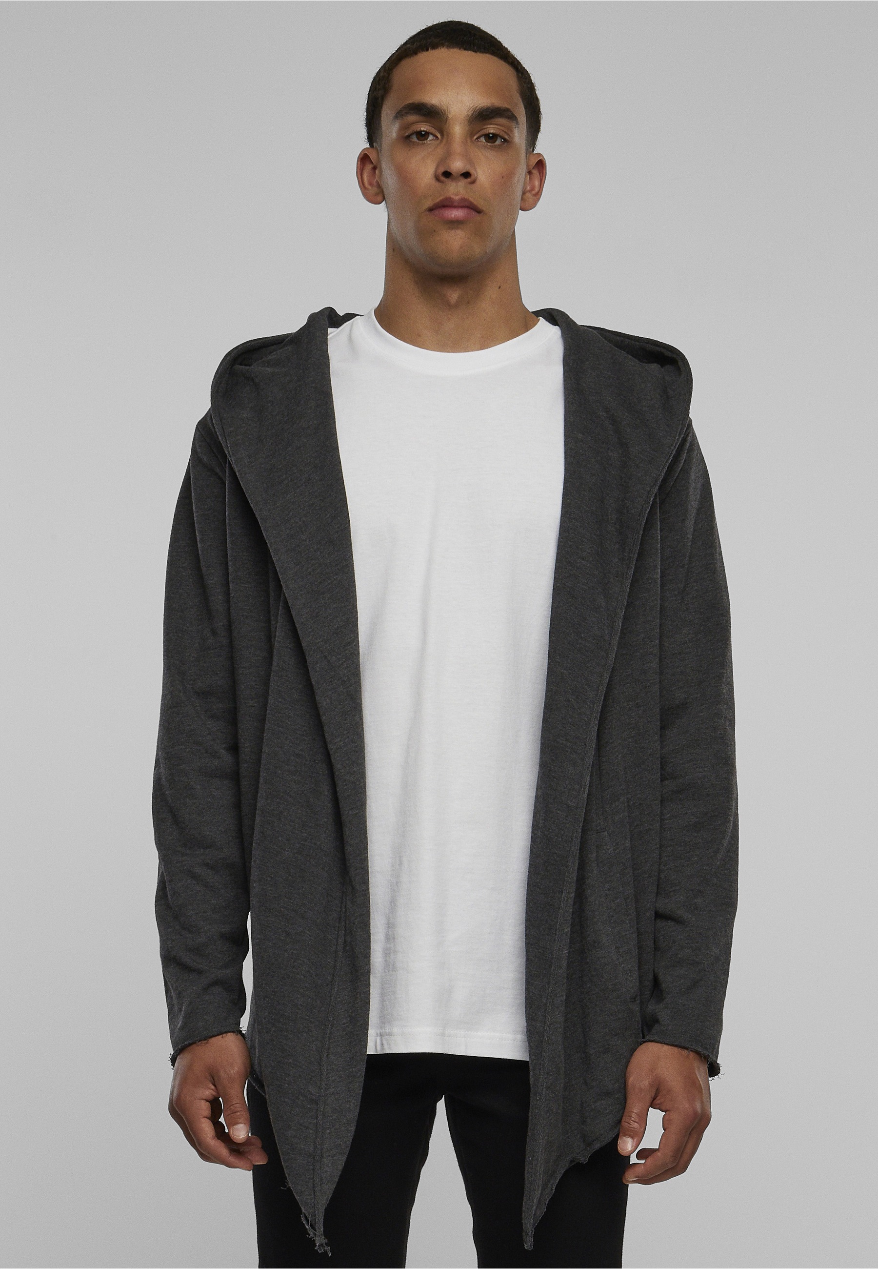 URBAN CLASSICS Strickjacke »Urban Classics Herren Long Hooded Open Edge Cardigan« 1