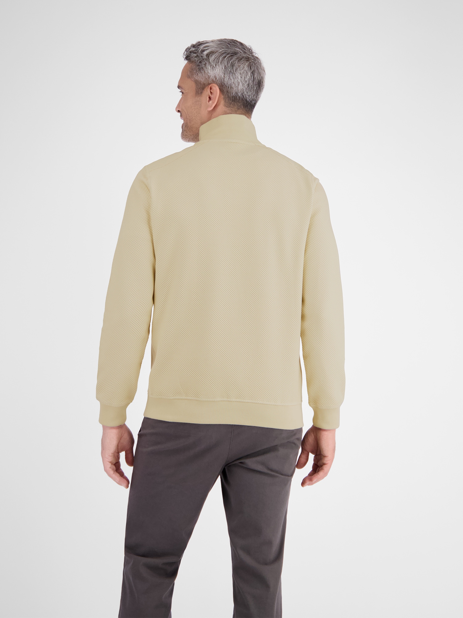 LERROS Sweatshirt »LERROS Herren Troyer in sportiver Struktur«