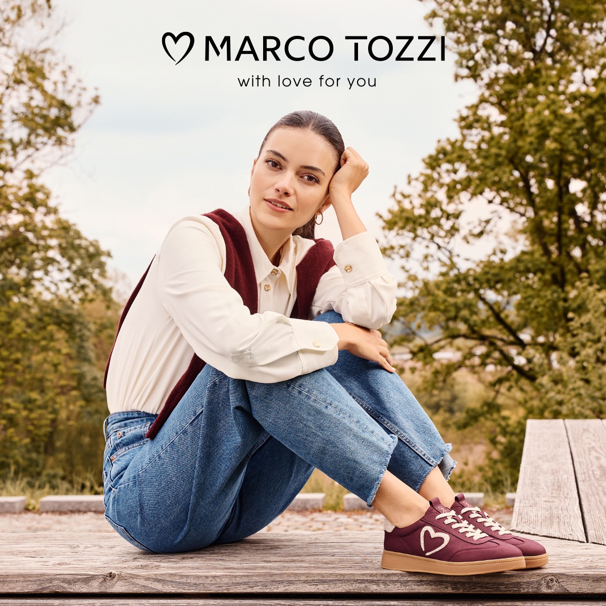 Thumbnail - MARCO TOZZI by GMK Plateausneaker, Freizeitschuh, Halbschuh, Schnürschuh mit Plüsch-Details