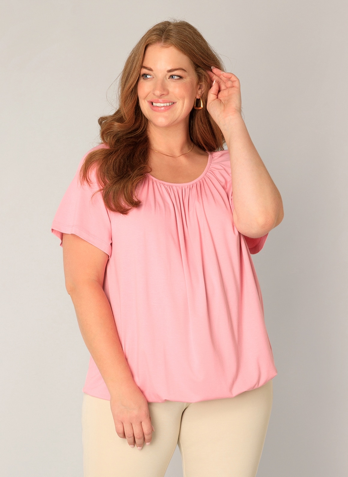 Base Level Curvy Ballonshirt "Yoni" Große Größen