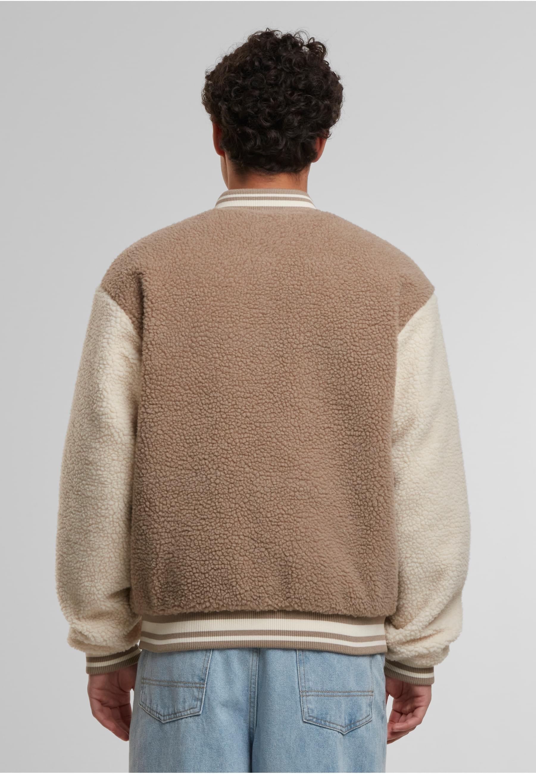 URBAN CLASSICS Collegejacke »Urban Classics Teddy College Jacket« 1 Stk. tlg. ohne Kapuze