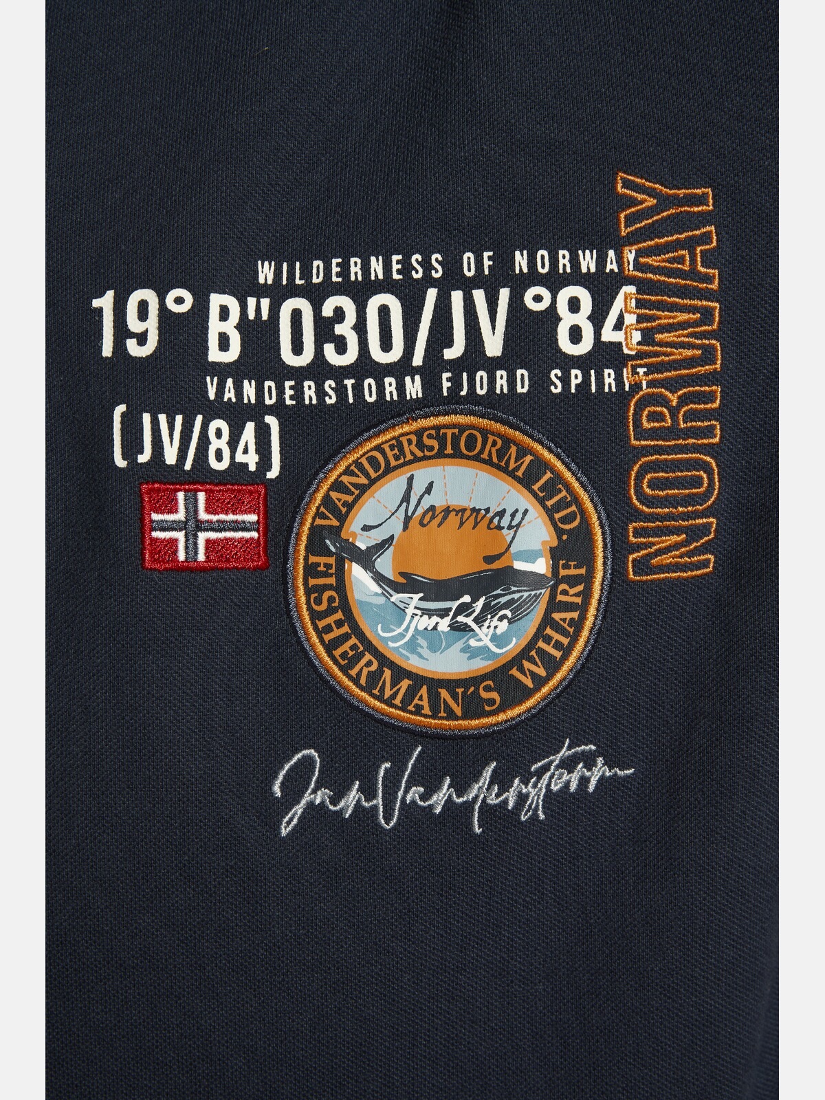 Jan Vanderstorm Langarm-Poloshirt »Langarm-Poloshirt LOKI«