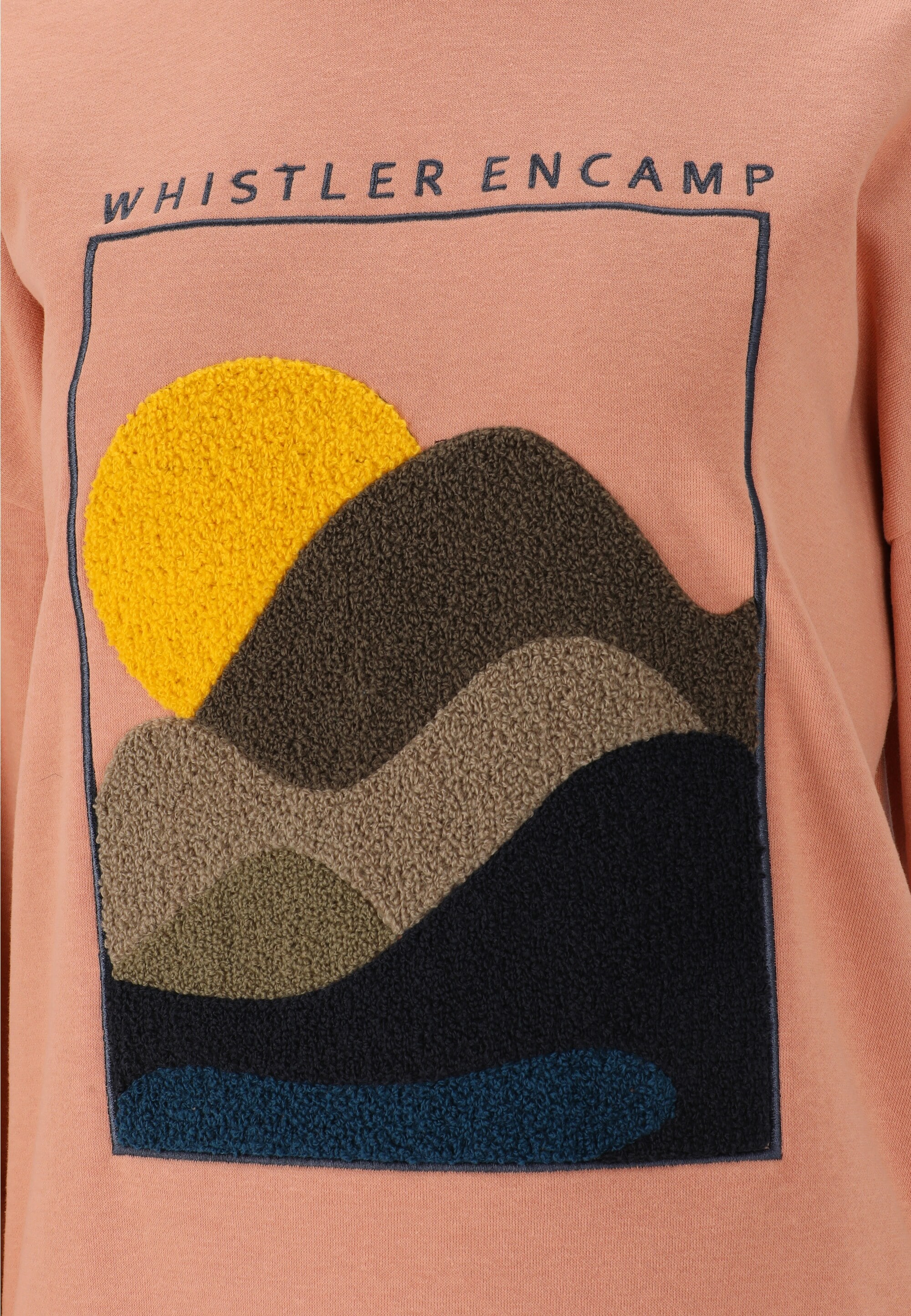 WHISTLER Sweatshirt »Natura«, mit einzigartiger texturierter Grafik
