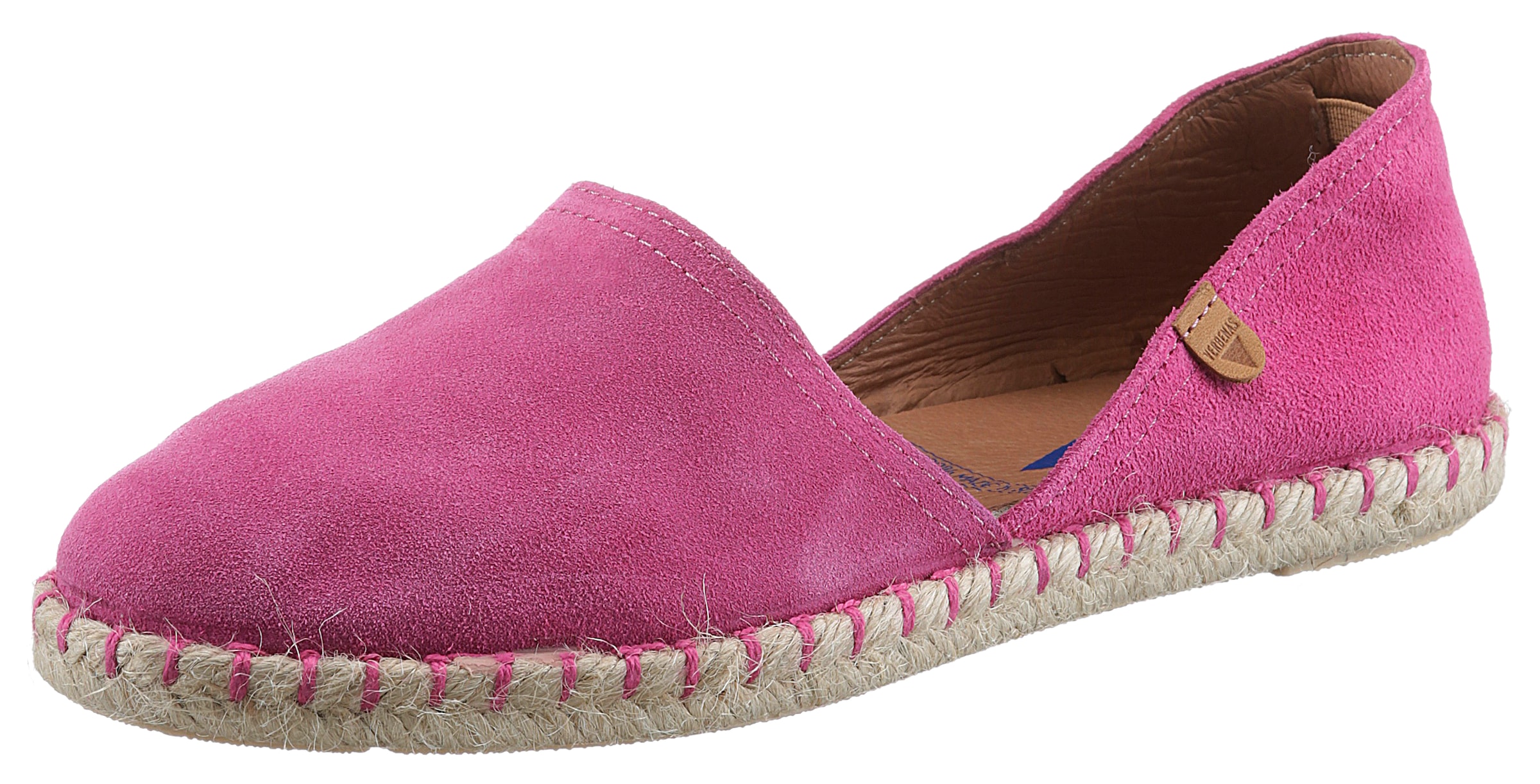 VERBENAS Espadrille "CARMEN SERRAJE", Schlupfschuh, Sommerschuh, Loafer mit typischem Jute-Rahmen