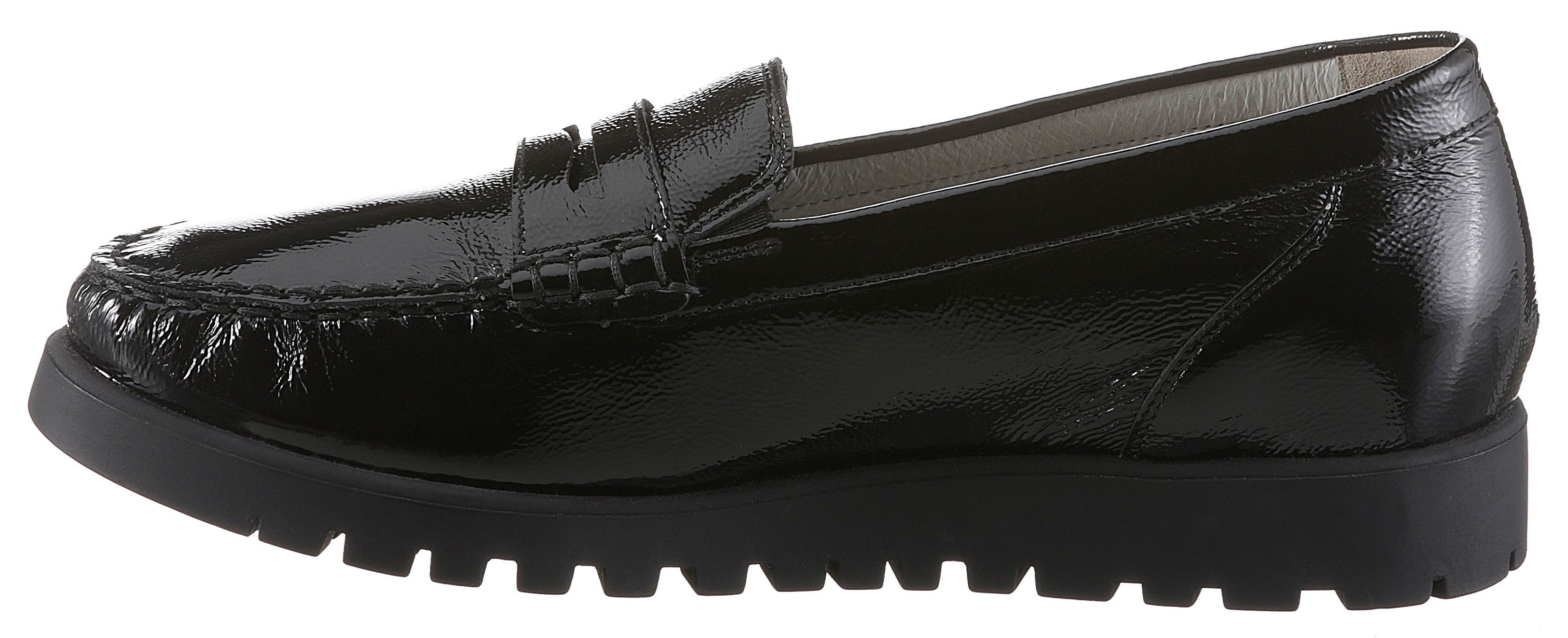 Thumbnail - Waldläufer Mokassin "HEGLI" Slipper, Bequemschuh aus Lackleder, in komfortabler Schuhweite H