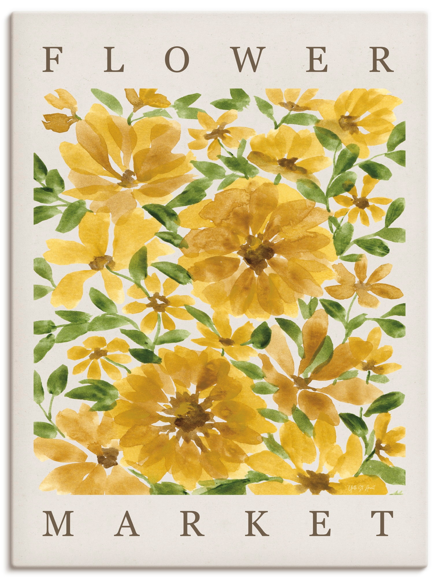 Artland Wandbild "Sunflower Blooms" Blumenbilder 1 Stk. tlg. als Alubild, Leinwandbild, Poster, Wandaufkleber in verschied. Größen