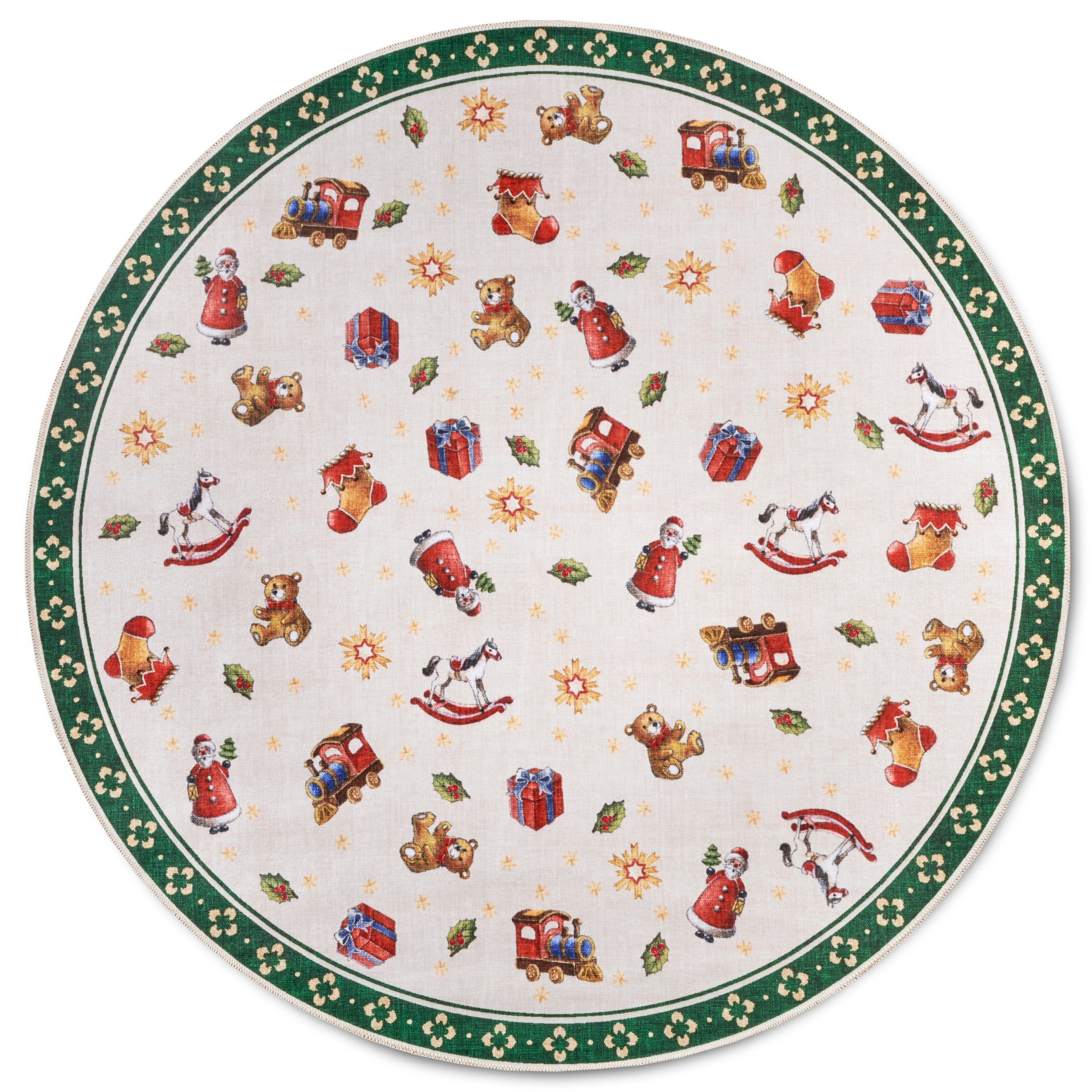 Villeroy & Boch Teppich »Nostalgic Toy's Delight, eckig, rund und Läufer«, rechteckig, 3 mm Höhe, Weihnachten, Wohnzimmer, Flur, Geschenk, Toys Delight, Dekoration