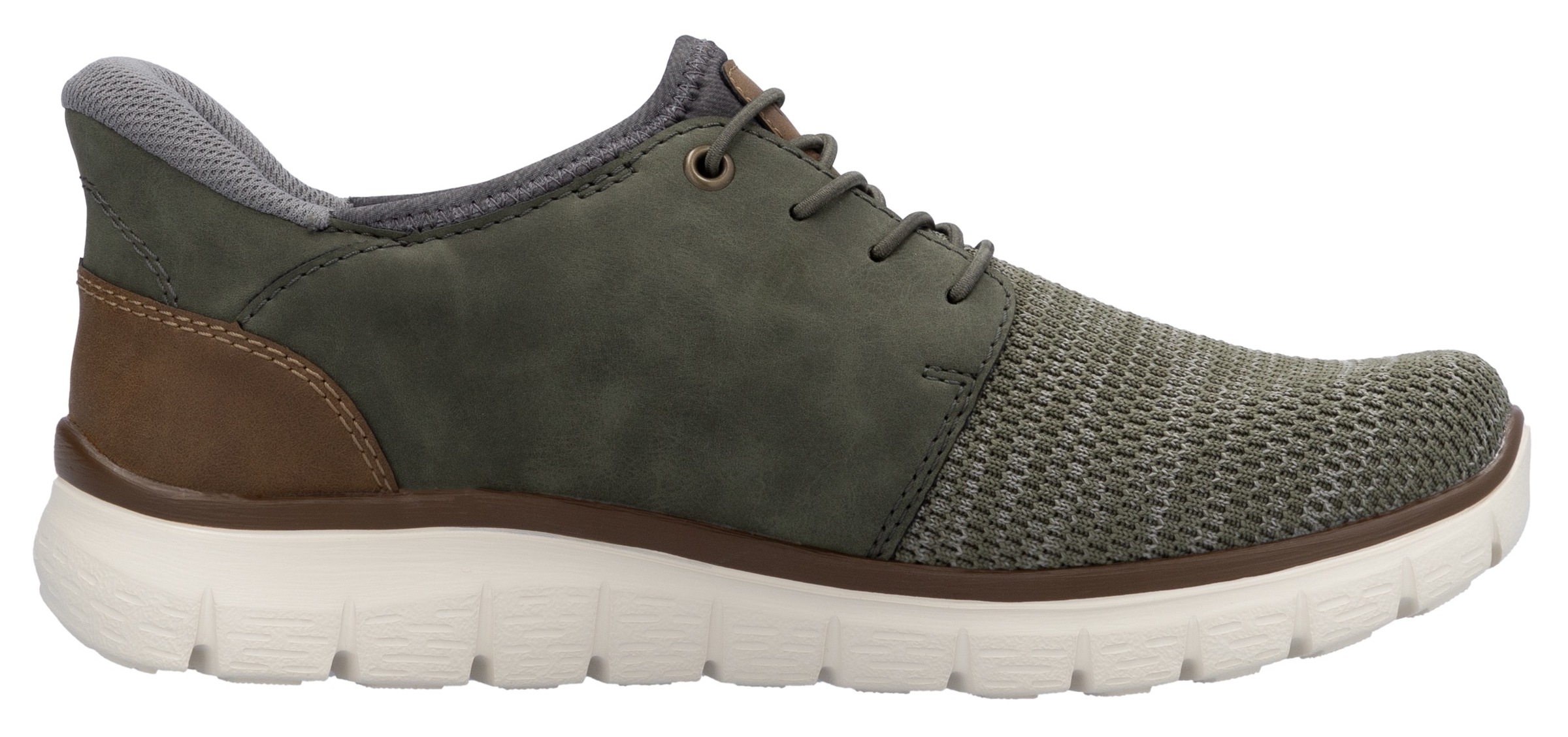 Rieker Slip-On Sneaker, Freizeitschuh, Halbschuh, Schlupfschuh, gepolsterter Fersenabschluss