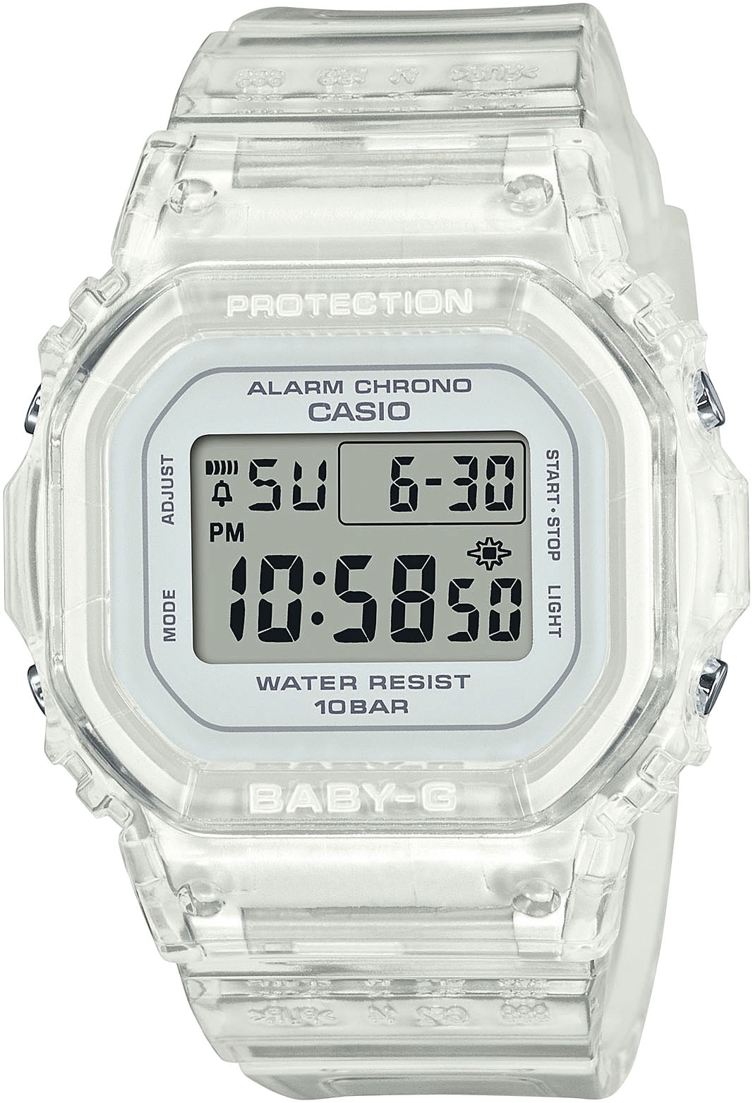 CASIO BABY-G Chronograph, Quarzuhr, Armbanduhr, Damenuhr, automatischer Kalender, digital, Timer