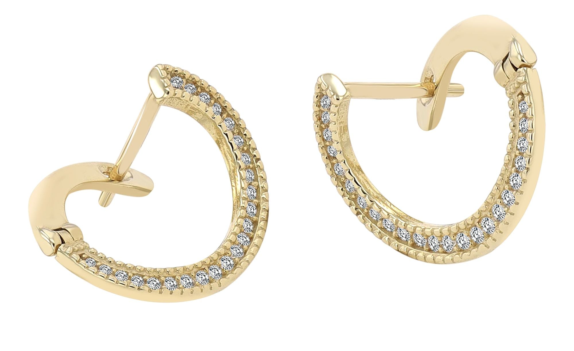 Adelia´s Paar Ohrhänger "Ohrringe – Ohrstecker aus 333 Gold mit Zirkonia" Zum Verschenken an Menschen, die Ihnen am Herzen liegen