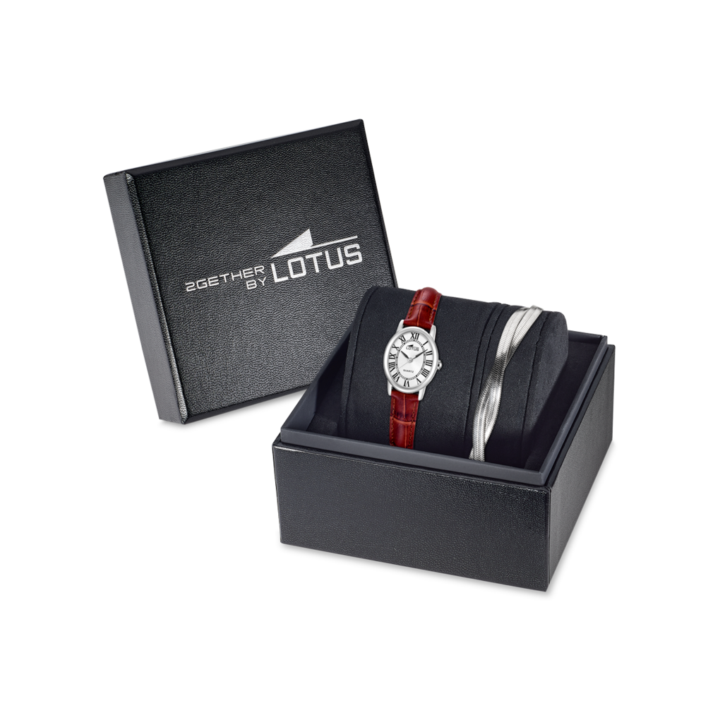 Lotus Quarzuhr »2Gether« Armbanduhr, Damenuhr, Lederarmband, Ideal auch als Geschenk, analog