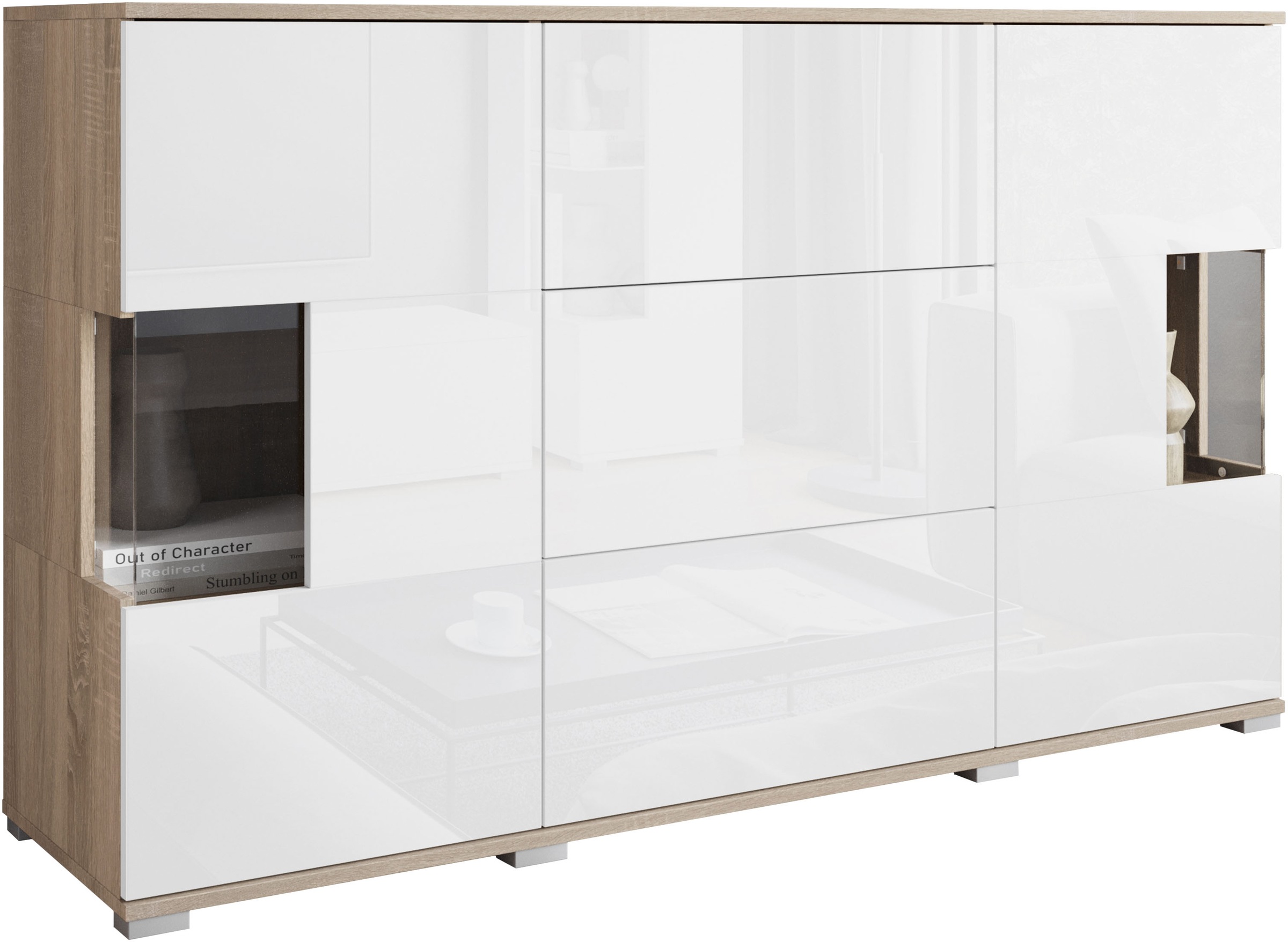 INOSIGN Sideboard "Kenia", (1 St.), Sideboard mit 3 Schubladen, 6 Fächern, günstig online kaufen