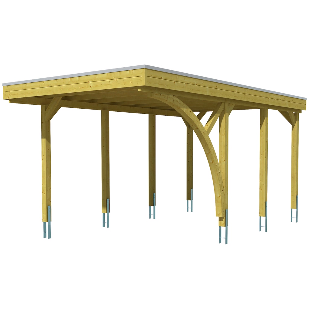 Skanholz Einzelcarport »Friesland 5«, Holz, 270 cm, braun