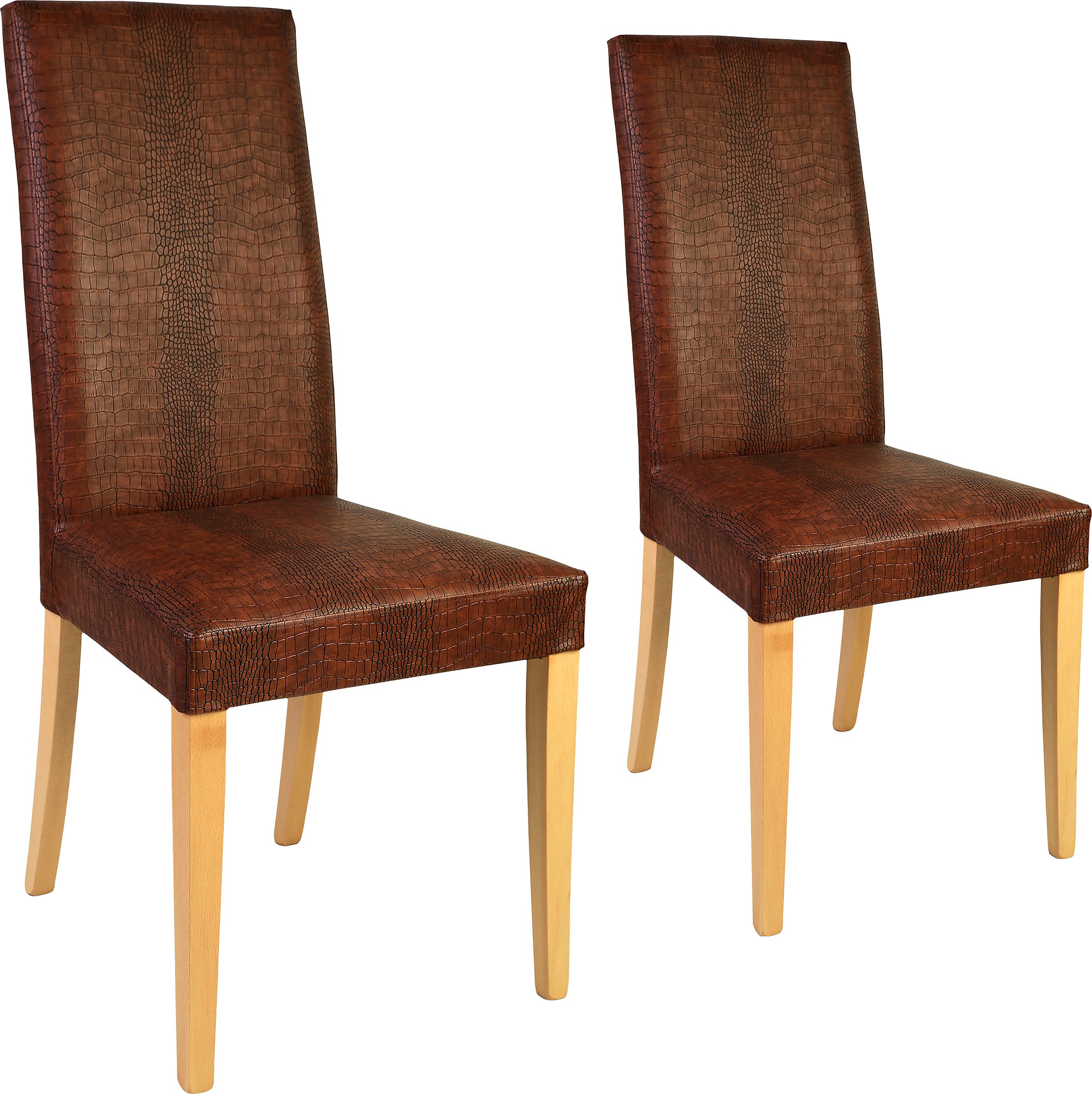 OTTO home Polsterstuhl "Java" (Set) 2 Stk.Kunstlederbezug mit Animalprägung günstig online kaufen