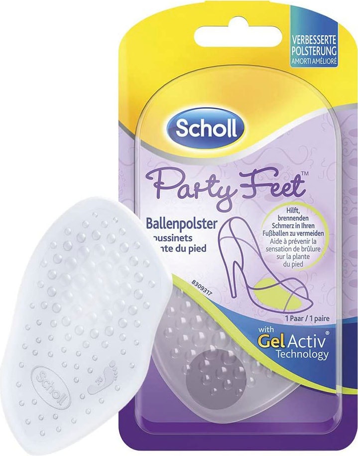 Scholl Gelpolster »Party Feet Ballenpolster«, Rutschfeste Einlegesohlen mit GelActiv Technologie für Damenschuhe