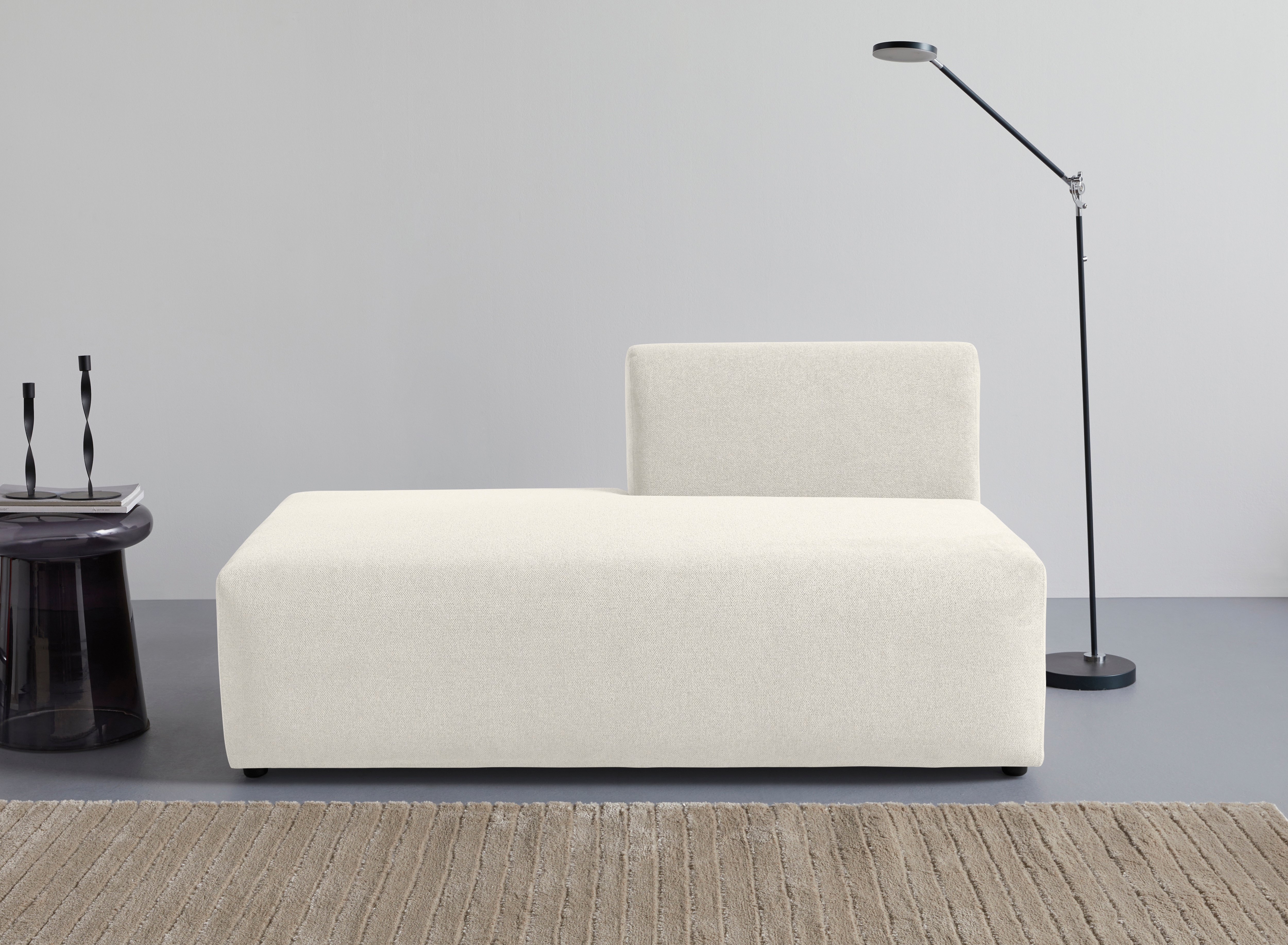 LeGer Home by Lena Gercke Chaiselongue "LYZA Open end, Loungemöbel zum Relaxen, Maße B/T/H: 152/96/74 cm" als Modul oder separat verwendbar, für individuelle Zusammenstellung