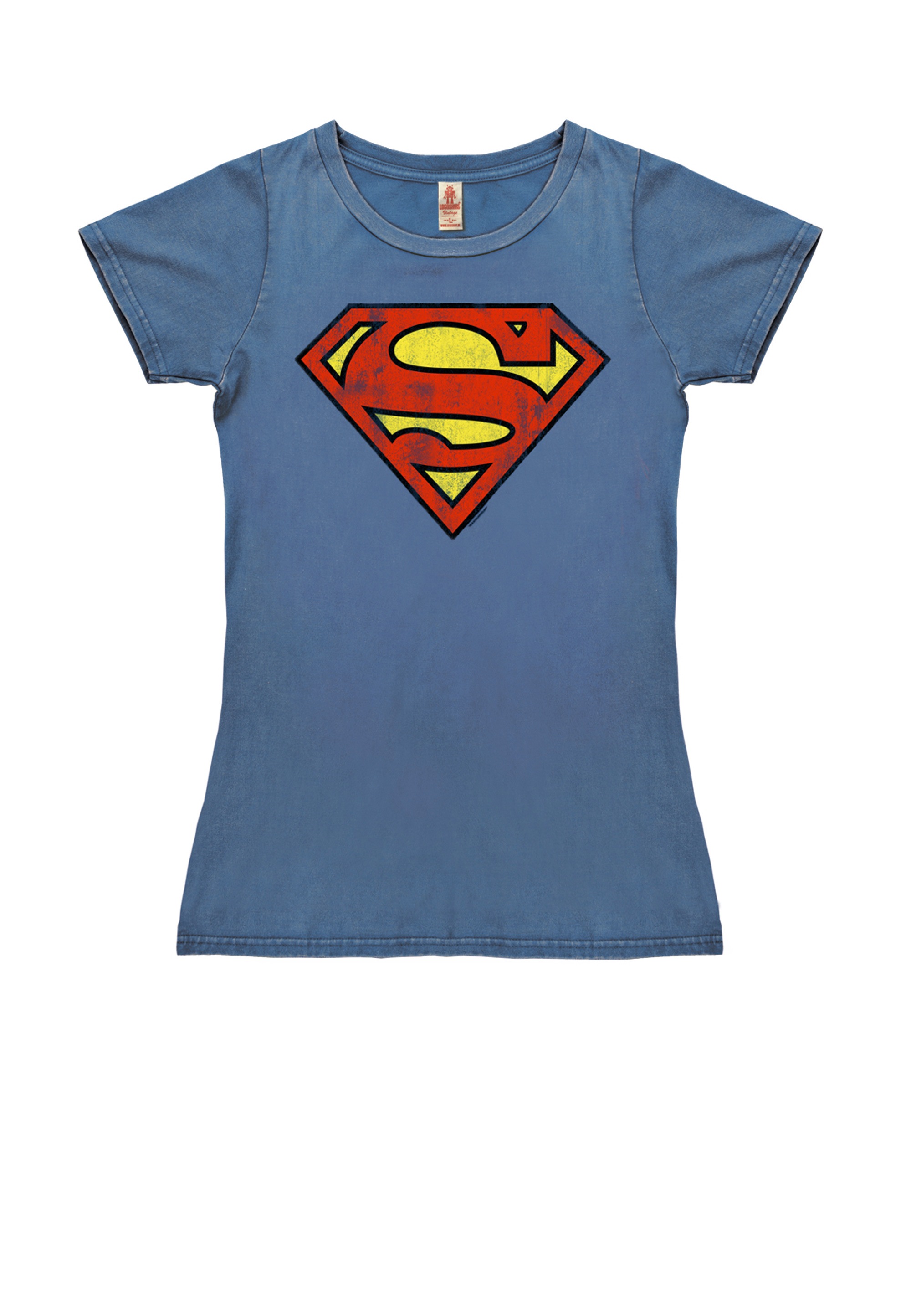 LOGOSHIRT T-Shirt »Superman«, mit coolem Vintage-Print