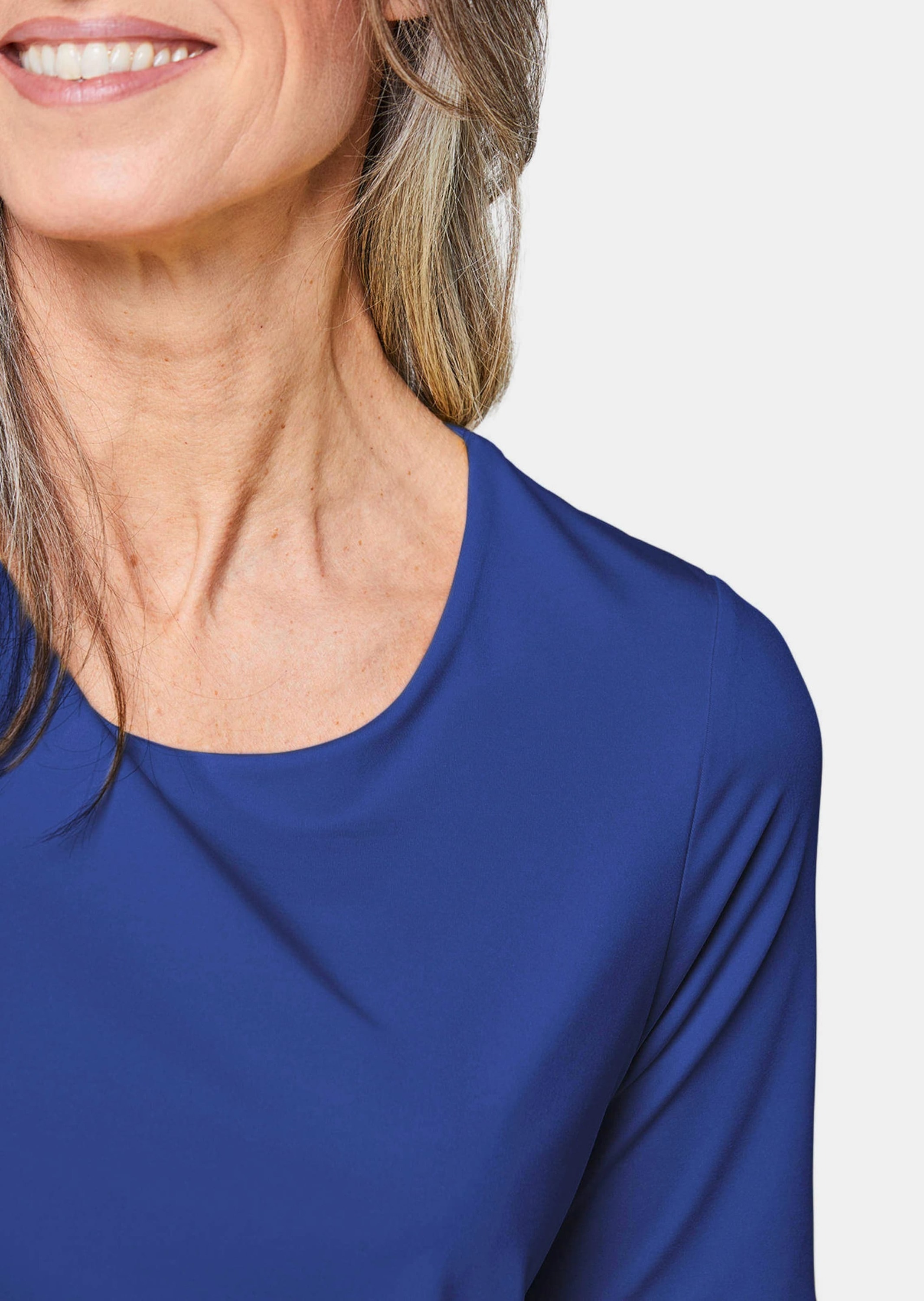 GOLDNER Langarm-Poloshirt »Kurzgröße Gepflegtes Shirt in formstabiler Ware«