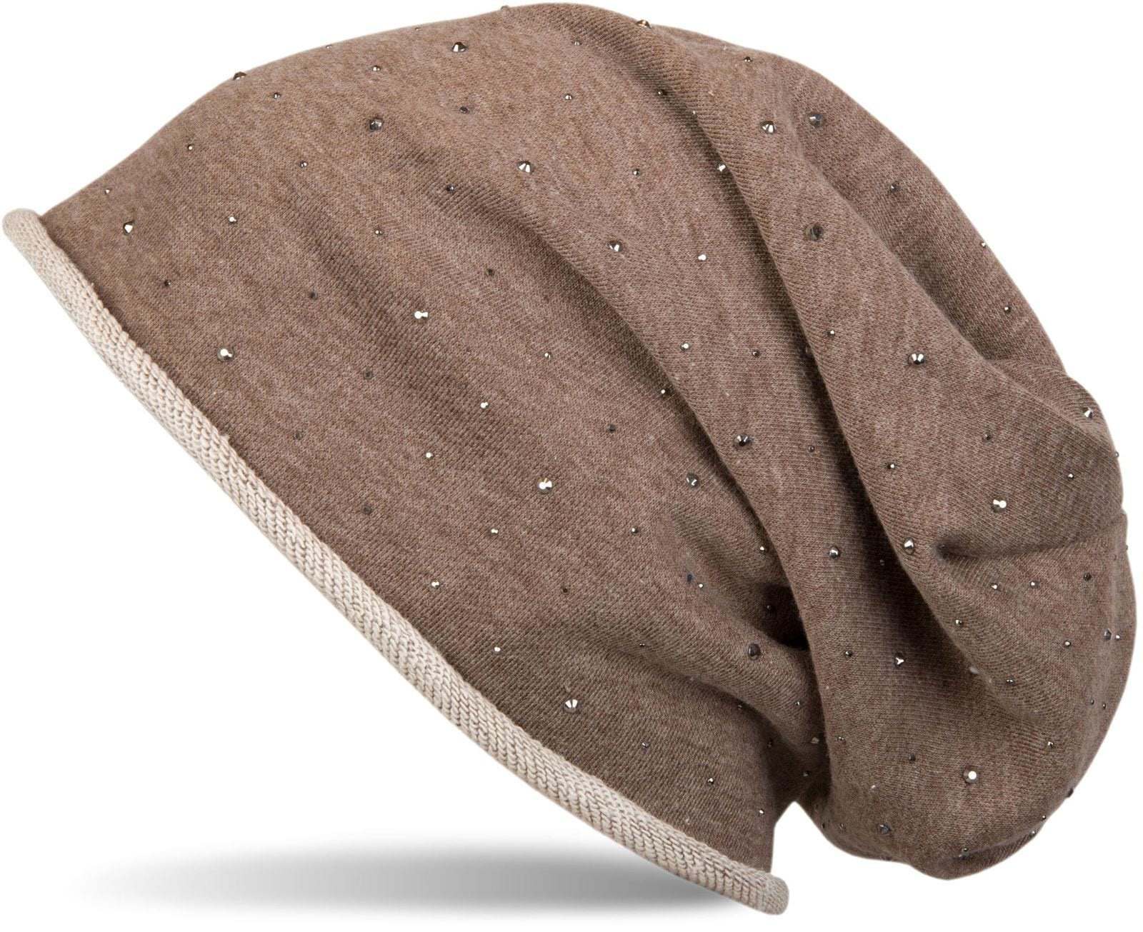 styleBREAKER Beanie "Beanie mit Strass Nieten" 1 Stk.